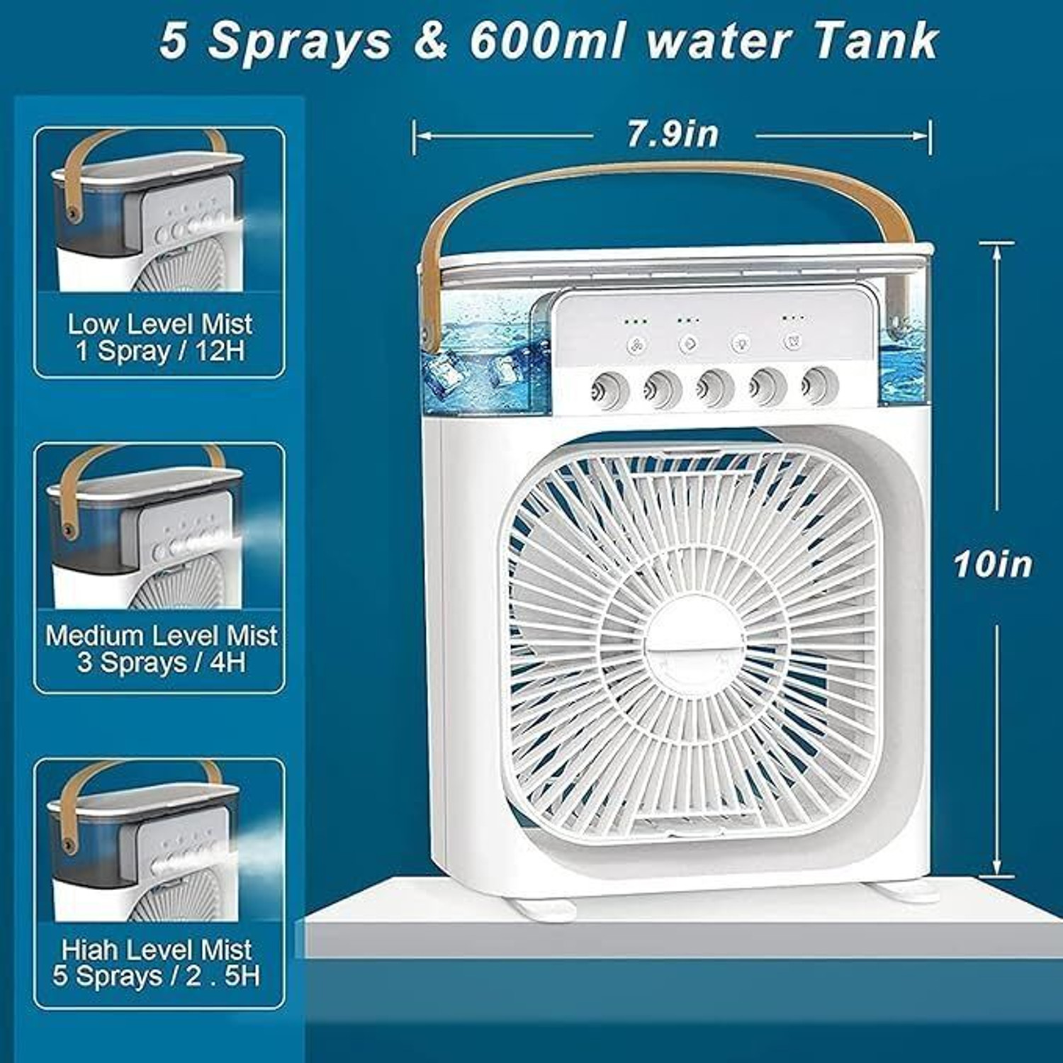 Image of vivaglo 3.99 L Room /Personal Air Cooler (Multicolor, Portable Cool Breeze Mini Air Cooler)