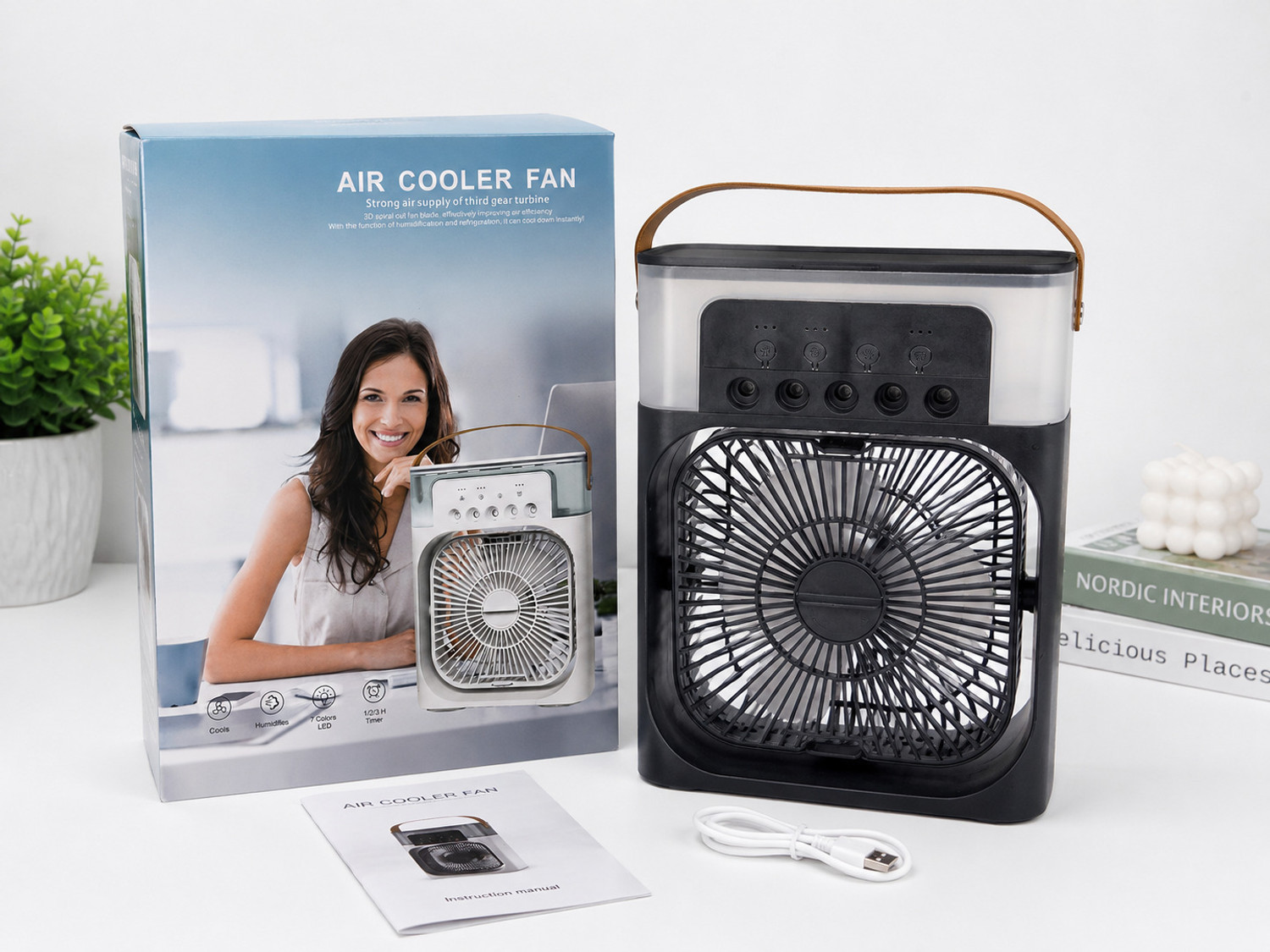 Image of 600 L Room /Personal Air Cooler (White, uroyalminiaircooier)