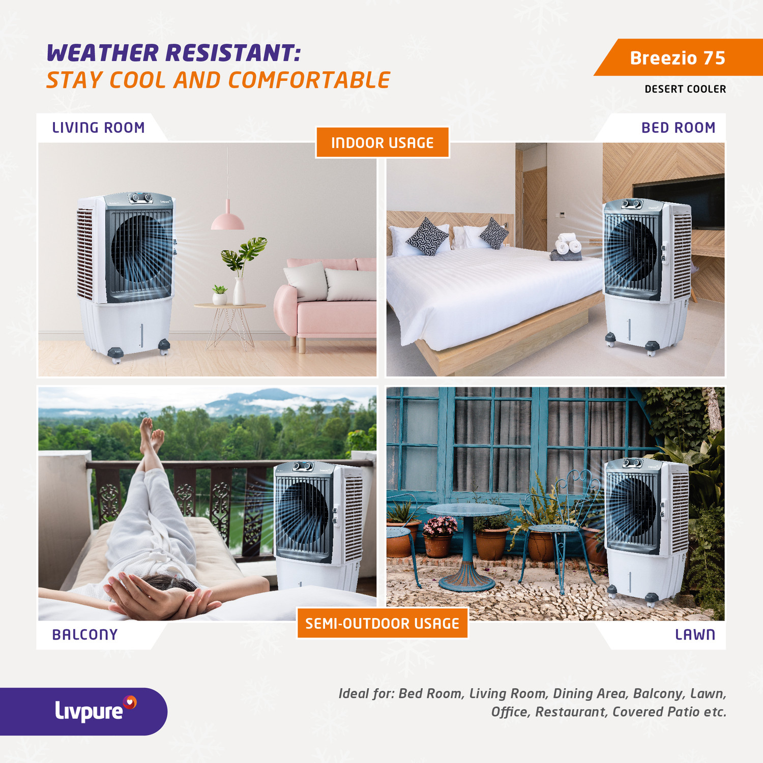 Image of LIVPURE 75 L Desert Air Cooler