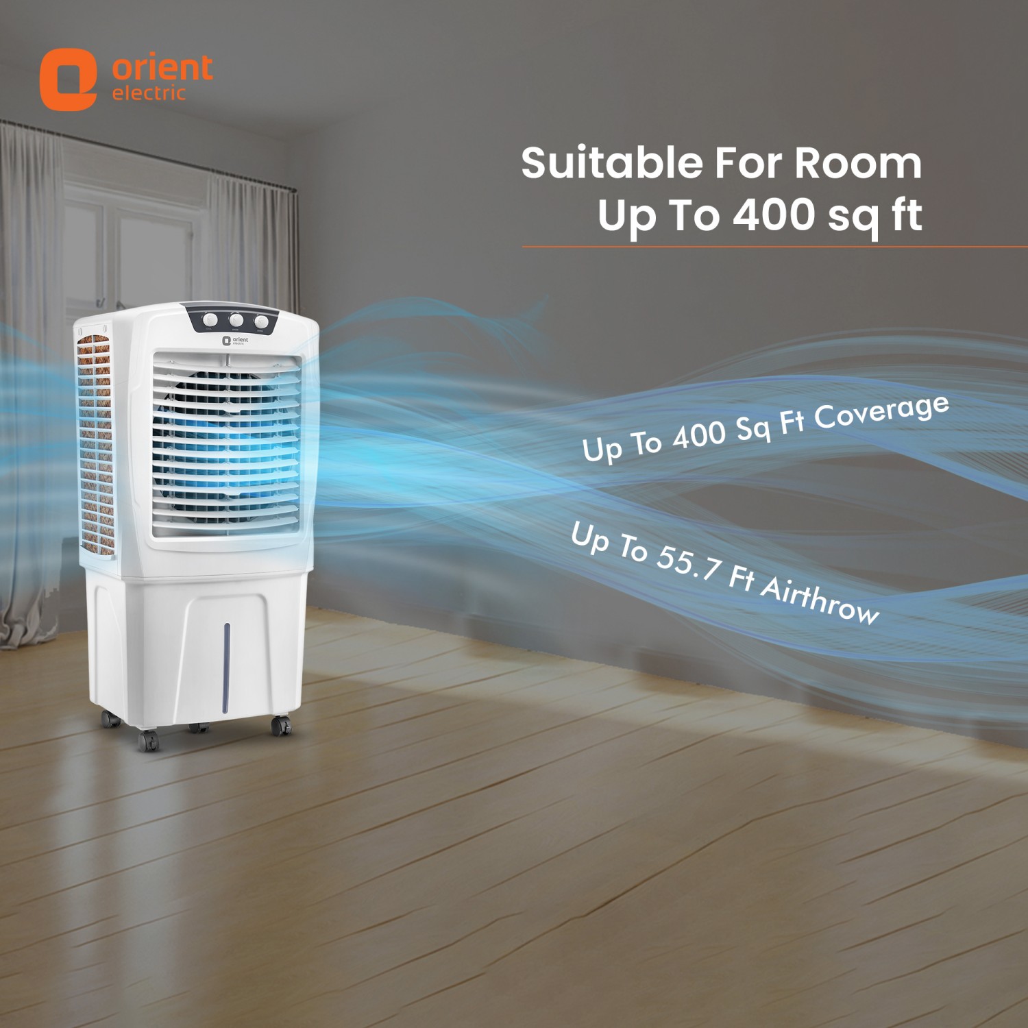 Orient Electric 92 L Desert Air Cooler (White, Aerostorm CD9201H ...