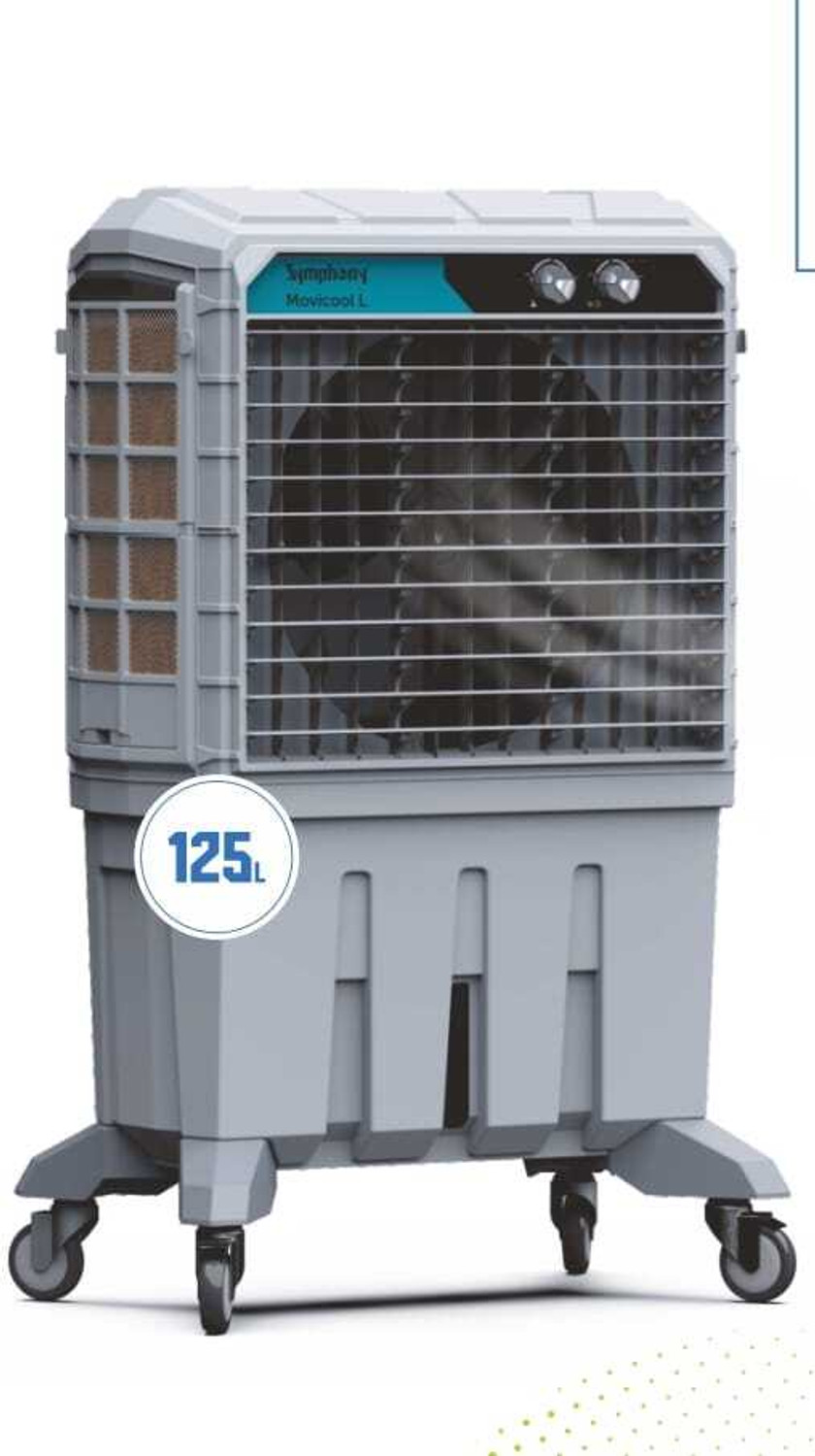 Image of Symphony 125 L Desert Air Cooler (Grey, Movicool L 125)
