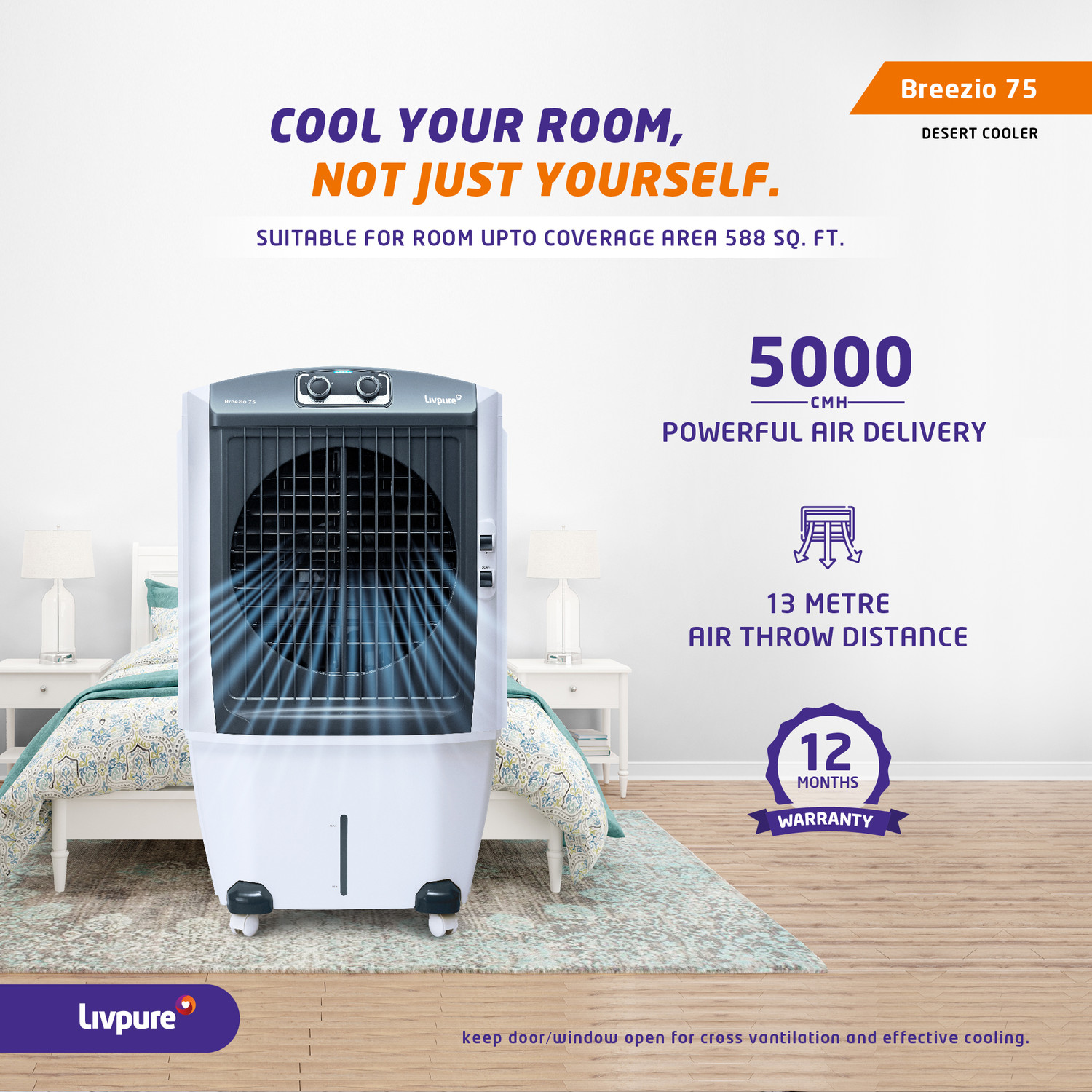 Image of LIVPURE 75 L Desert Air Cooler