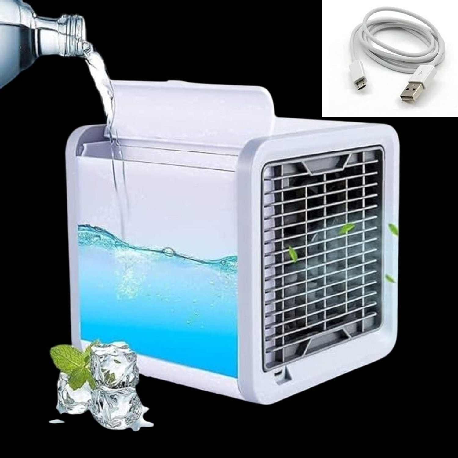 Image of Manasa 40 L Room /Personal Air Cooler (Multicolor, Air Conditioners Small AC Quiet Personal Air Cooler Powered Mini DesktopTOT 1)
