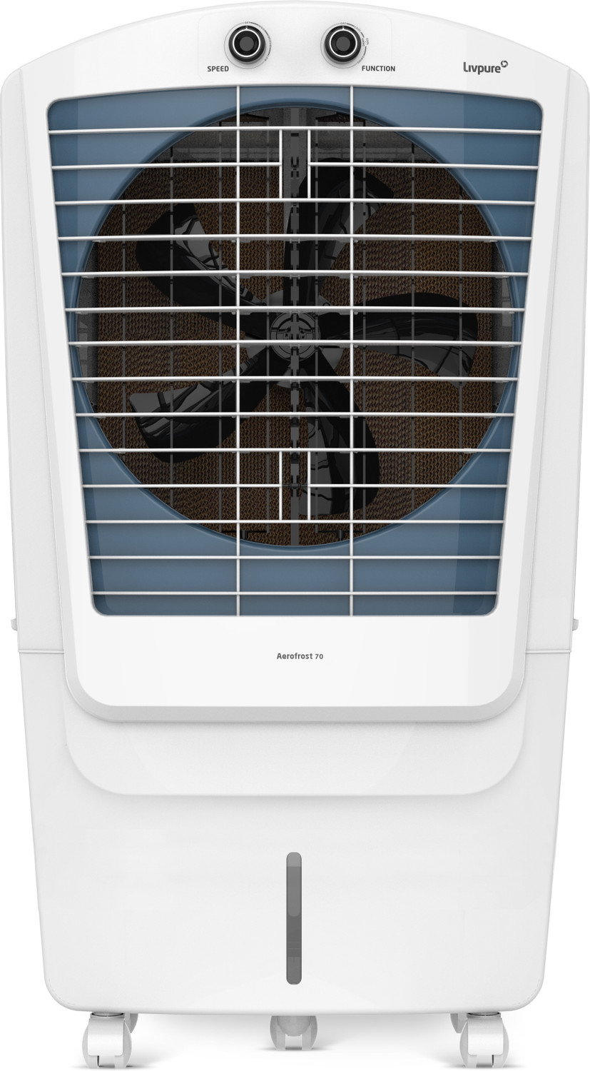 Image of Frostline 70 L Desert Air Cooler (White, Desert Air Cooler for Larger Room Big Ice Chamber High-Speed Cooling | AirC 13)