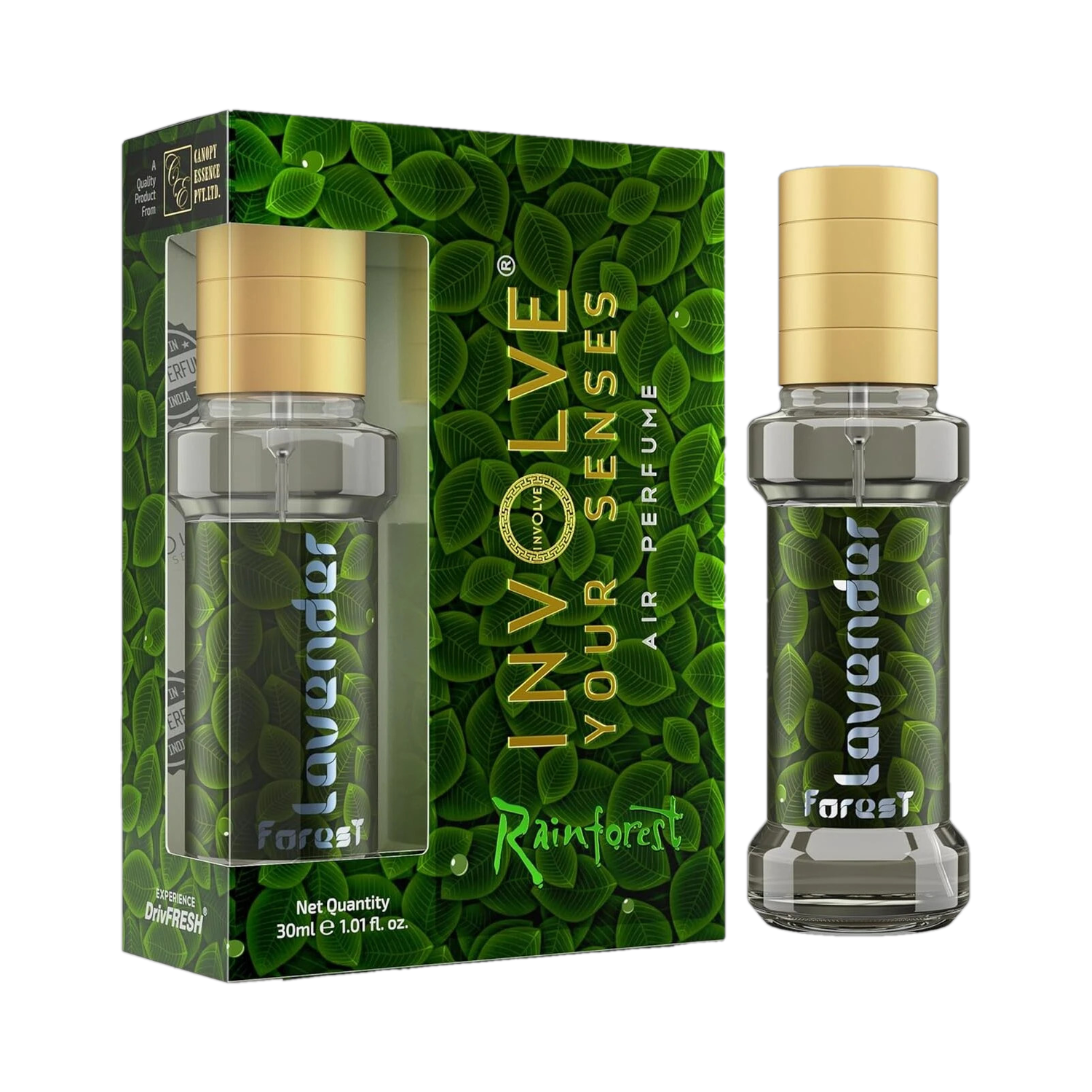 Involve Rainforest Spray Forest Lavender Car Freshener  (30 ml)