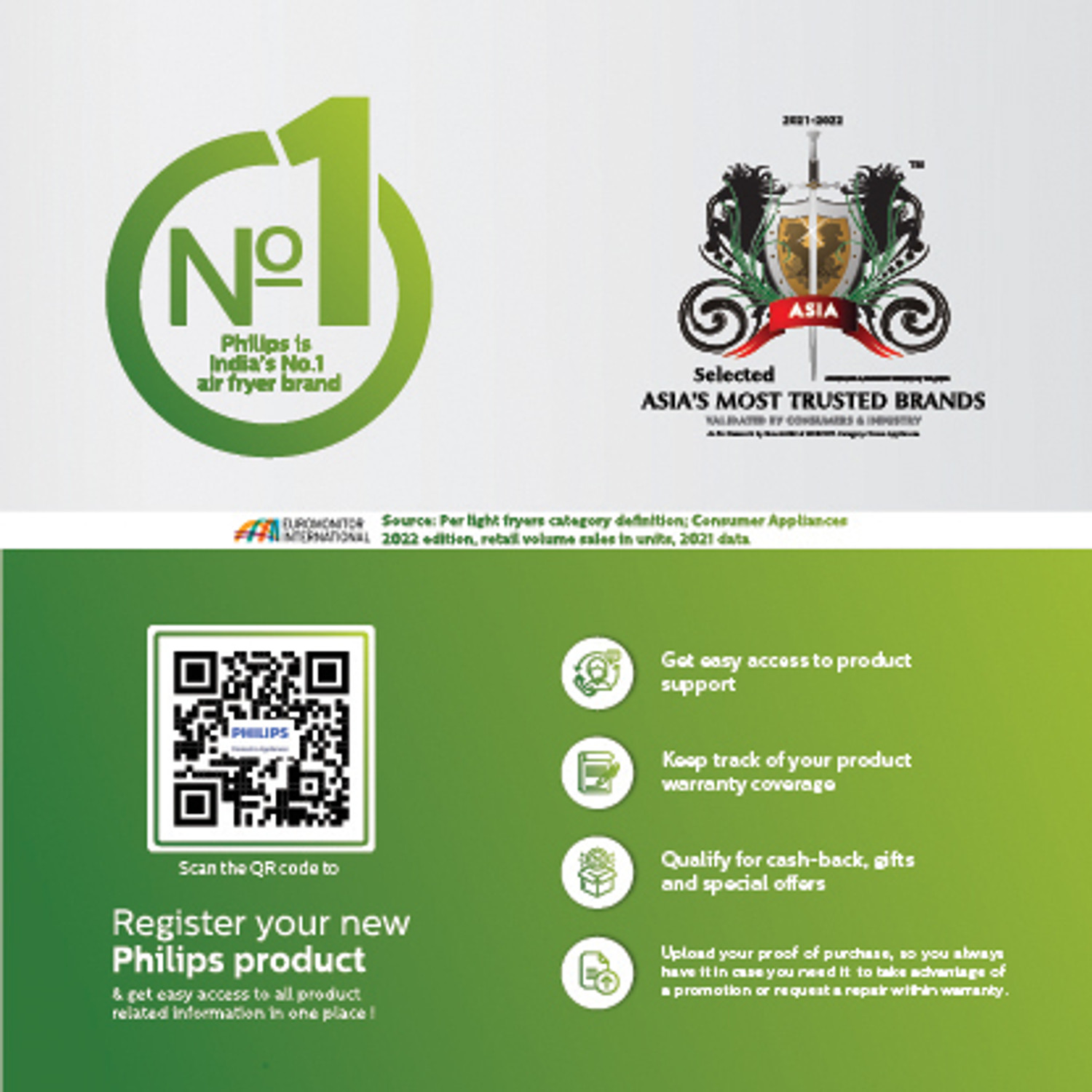 Image of PHILIPS HD9252 /90 with Touch Panel, uses up to 90% less fat, 7 Pre-set Menu, 1400W, 4.1 Ltr, with Rapid Air Technology Air Fryer