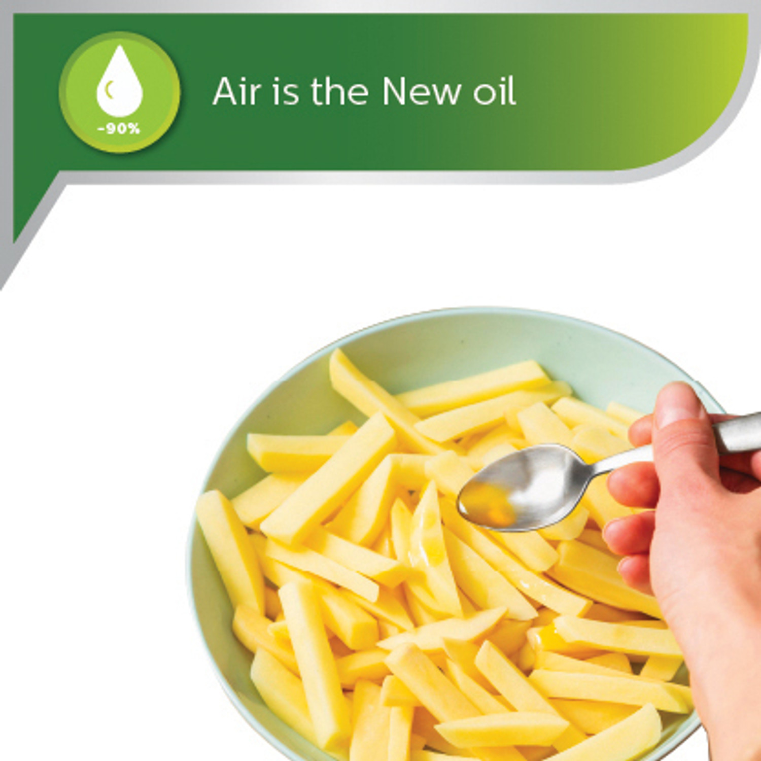 Image of PHILIPS HD9252 /90 with Touch Panel, uses up to 90% less fat, 7 Pre-set Menu, 1400W, 4.1 Ltr, with Rapid Air Technology Air Fryer