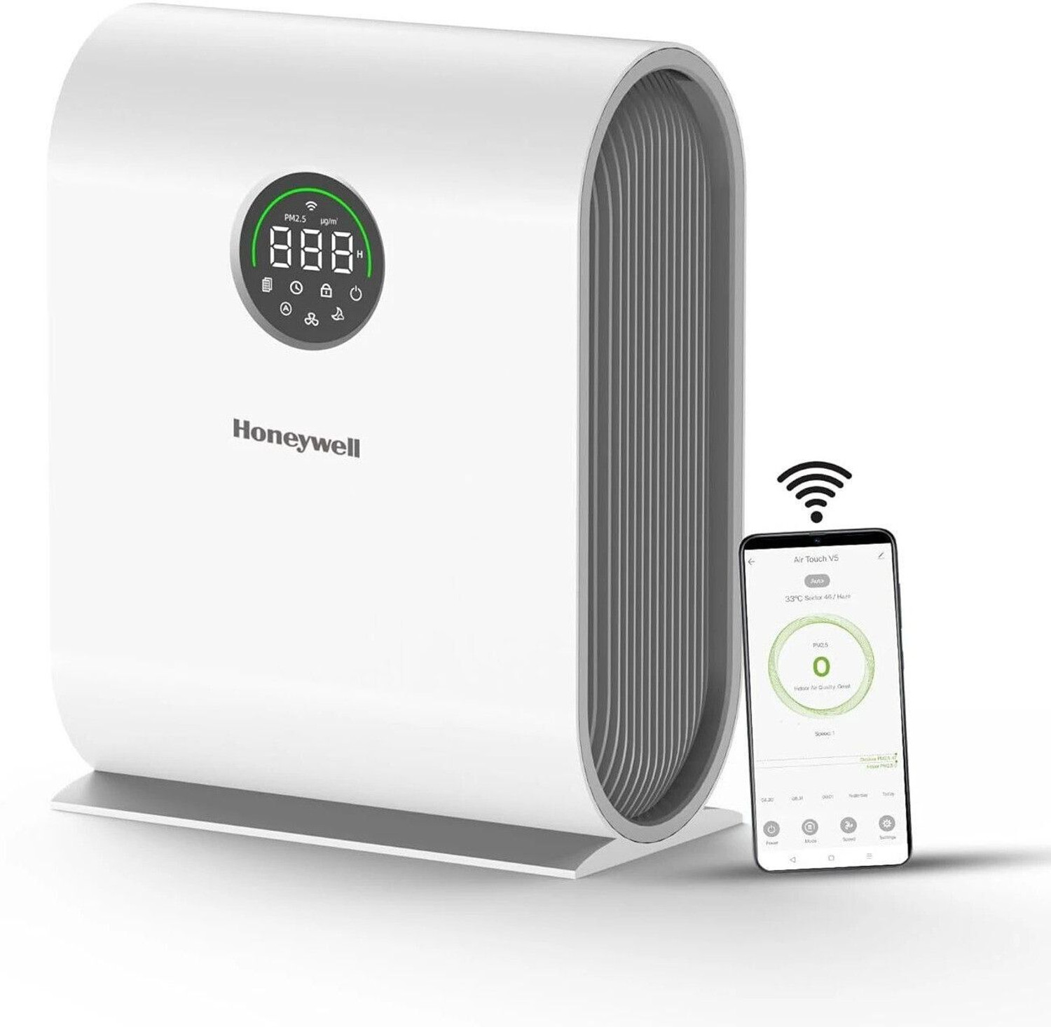 Honeywell Air Touch V5 WiFi Air Purifier – 4‑Stage H13 HEPA