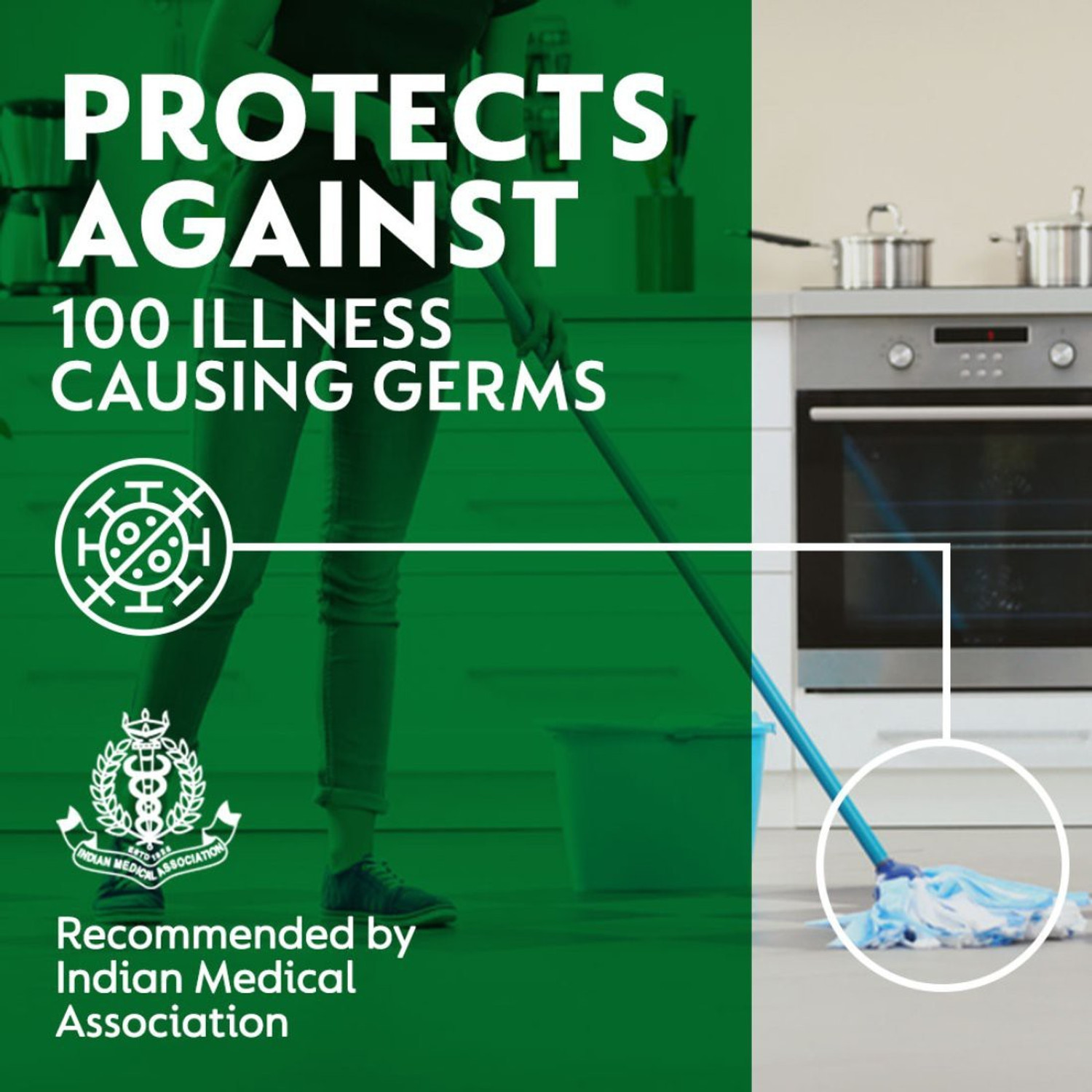 Image of Dettol Antiseptic Liquid for First Aid & Liquid Disinfectant, Lime Antiseptic Liquid