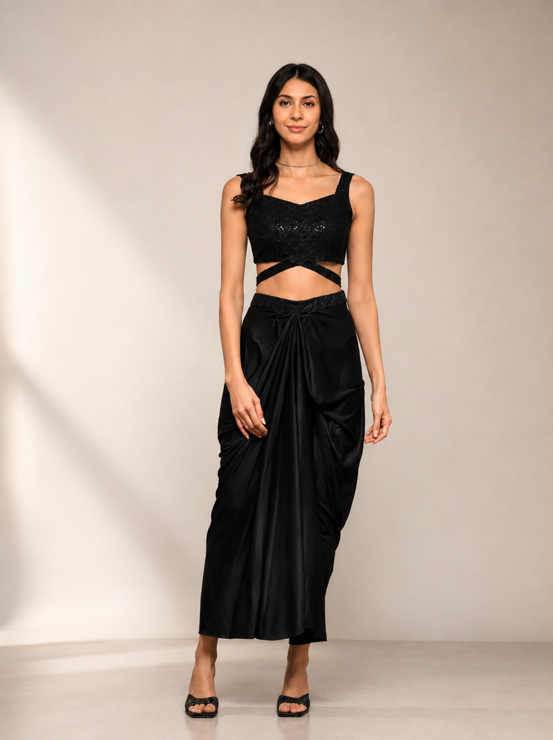 Trymisfit Top Skirt Western Set