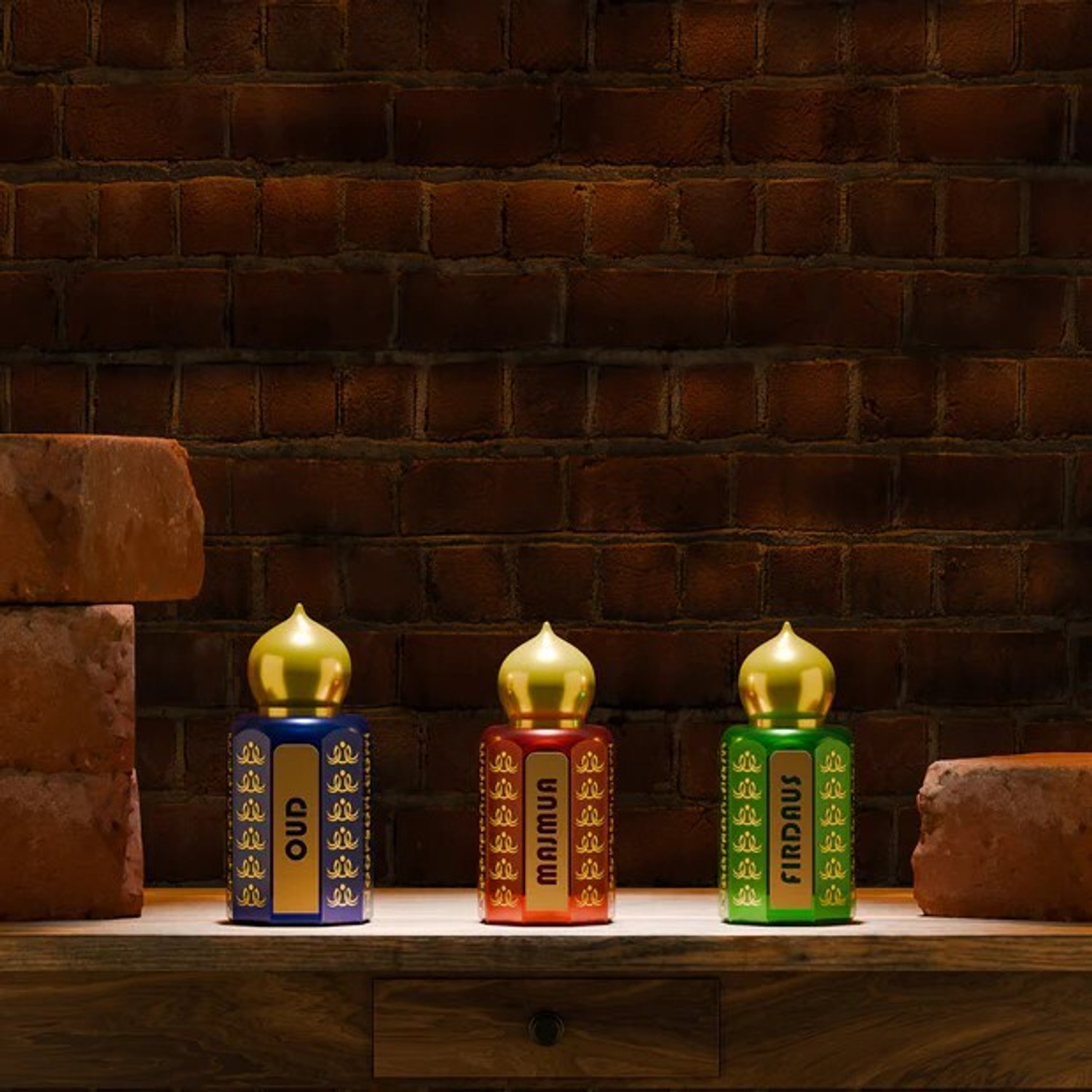 Image of Raahi Parfums Beautiful Handcrafted Attars from Kannauj (Pack Of 5, 10ML) Floral Attar (Natural)