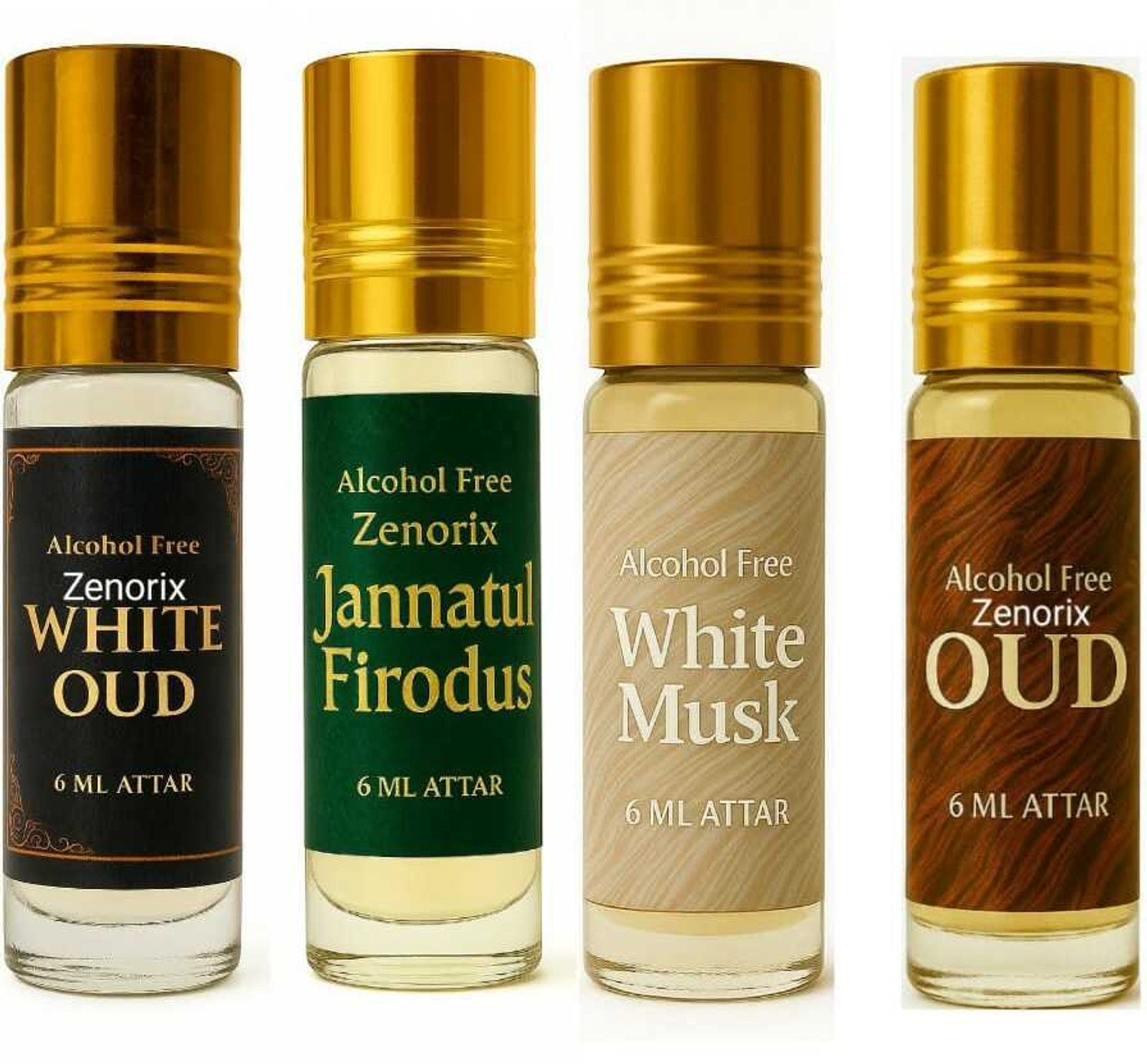 Image of Zenorix Jannatul Firdaus And Kasturi Long Lasting Attar Perfume Combo Floral Attar (Kasturi, Jannat ul Firdaus)