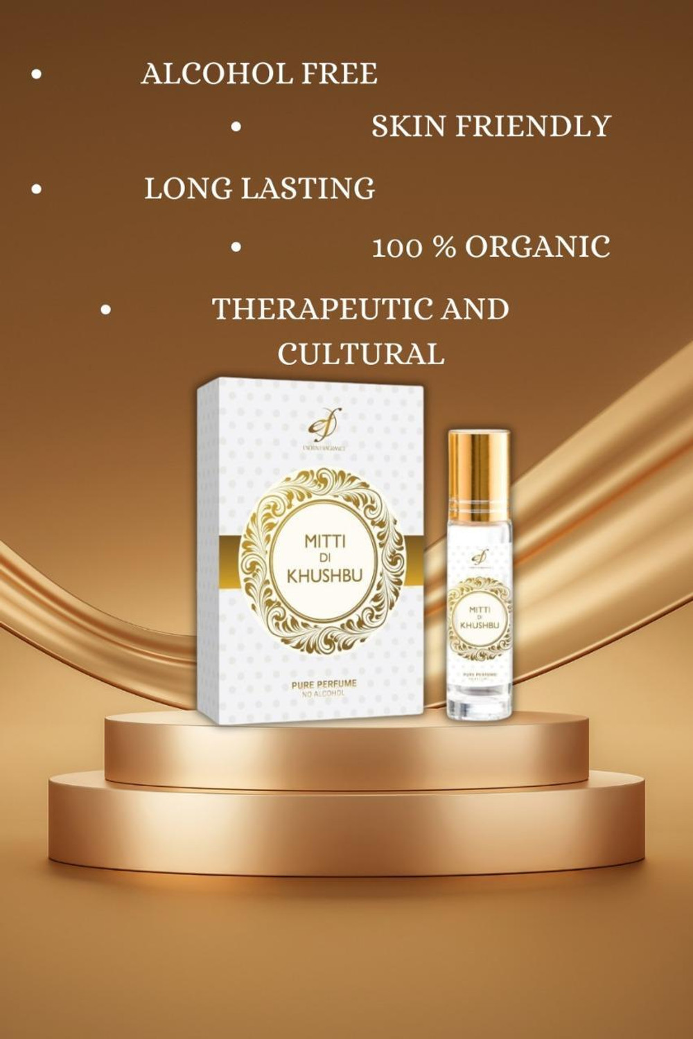 Image of The Rupawat perfumery house Mitti Di Khusboo 6ml Roll on Attar Perfume for Men & Women Long-Lasting Floral Attar (Mitti)