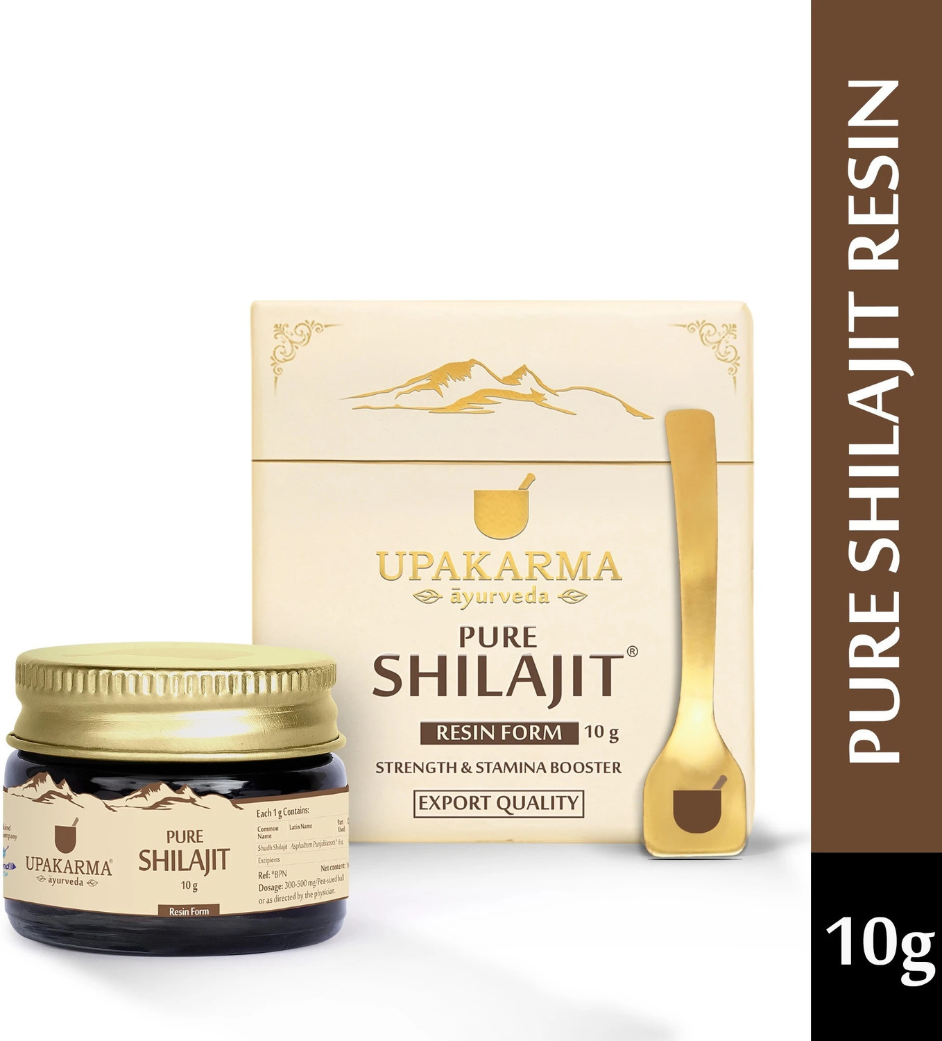 UPAKARMA Pure Shilajit Resin to Boost Performance, Power, Stamina, End