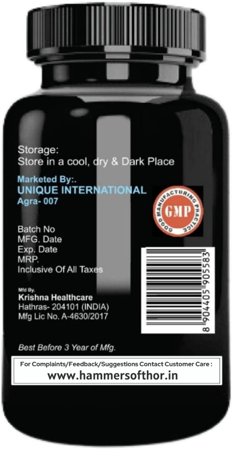 Image of hammer of thor capsule 60 Immunity Booster