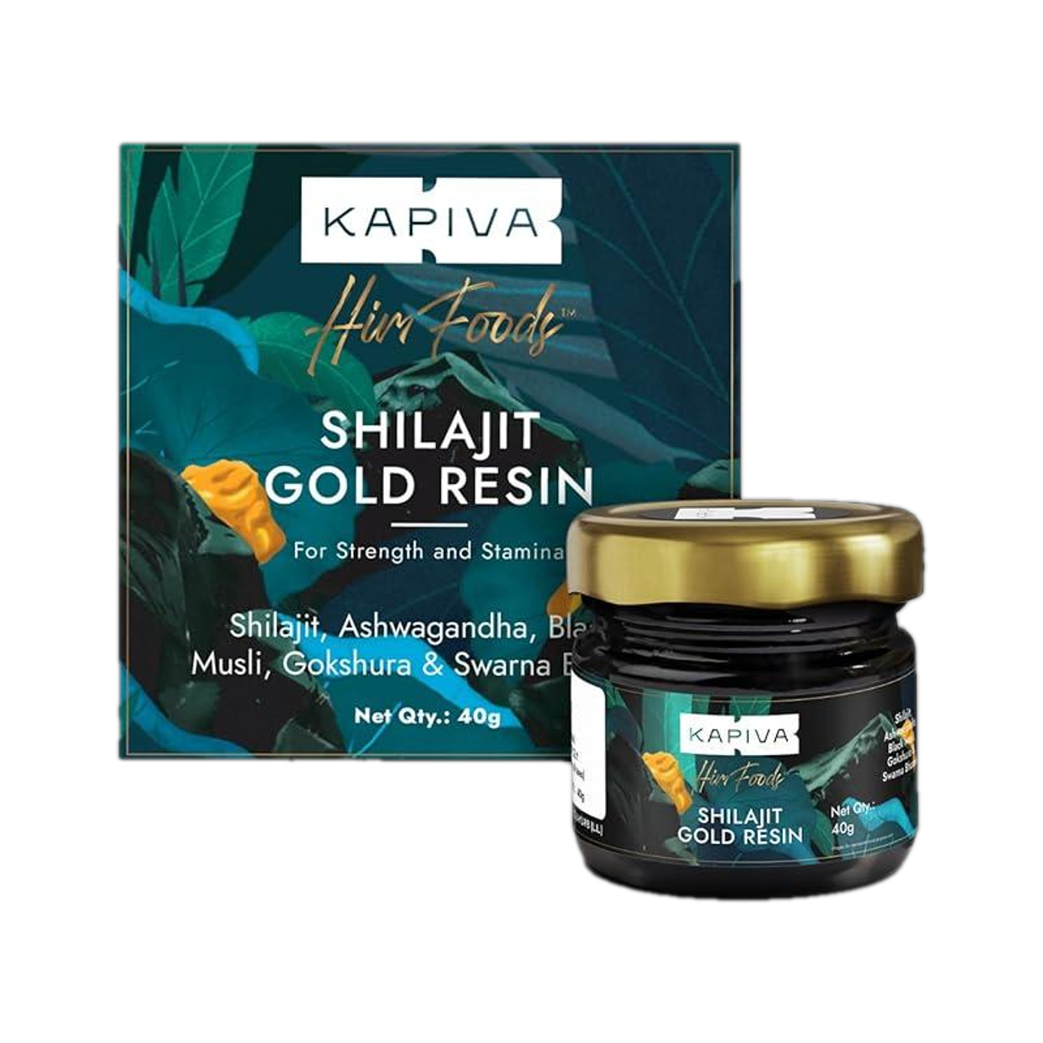 Kapiva Shilajit Gold Resin 20g |Boosts Stamina| Contains 24 Carat Gold | 100% Ayurvedic