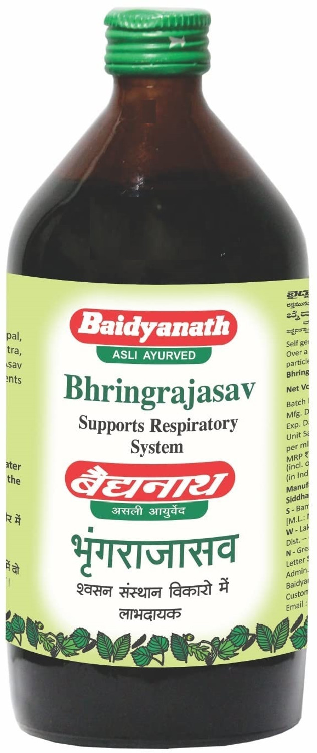 Baidyanath Bhringrajasava Syrup 450ml – Ayurvedic Health Drink