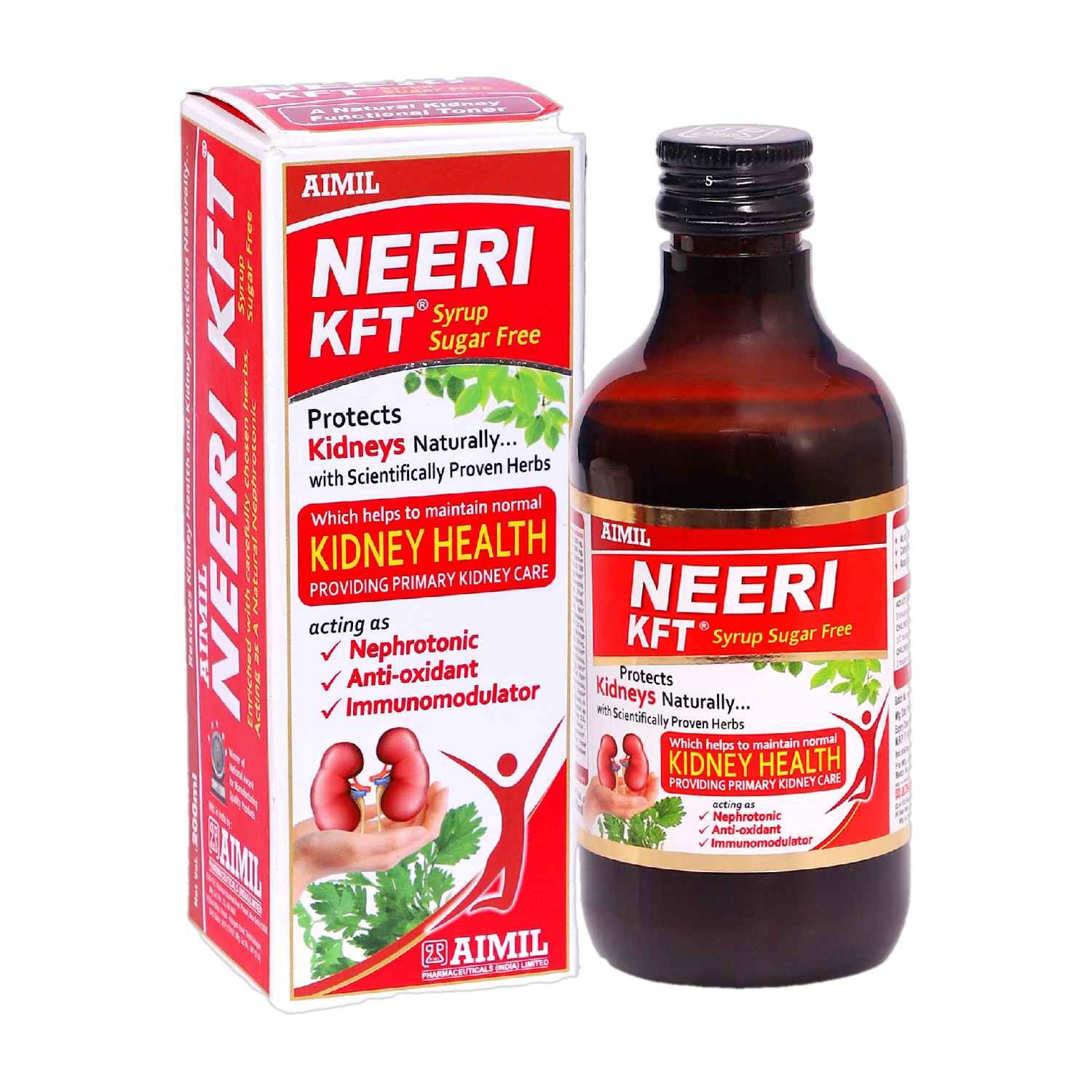 AIMIL NEERI KFT Sugar Free Syrup for Kidney Health | Improves Kidney Function Naturally (Pack of 1)