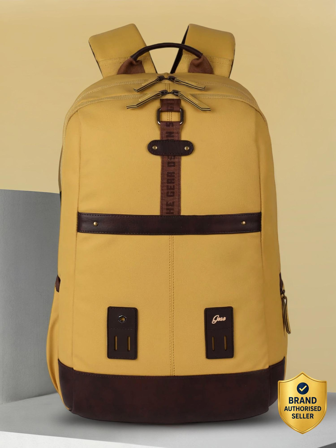 Gear Classic Anti Theft Faux Leather 31 L Laptop Backpack