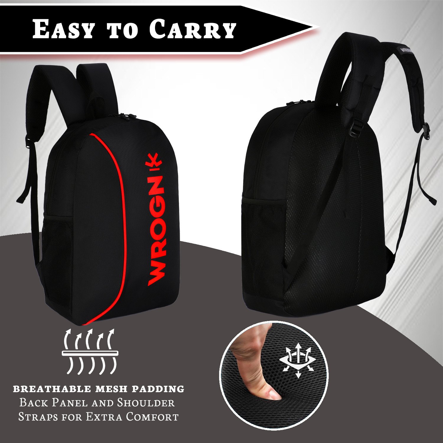 Image of WROGN Backpack For College School Travel Office Backpack For Men & Women 25 L Laptop Backpack
