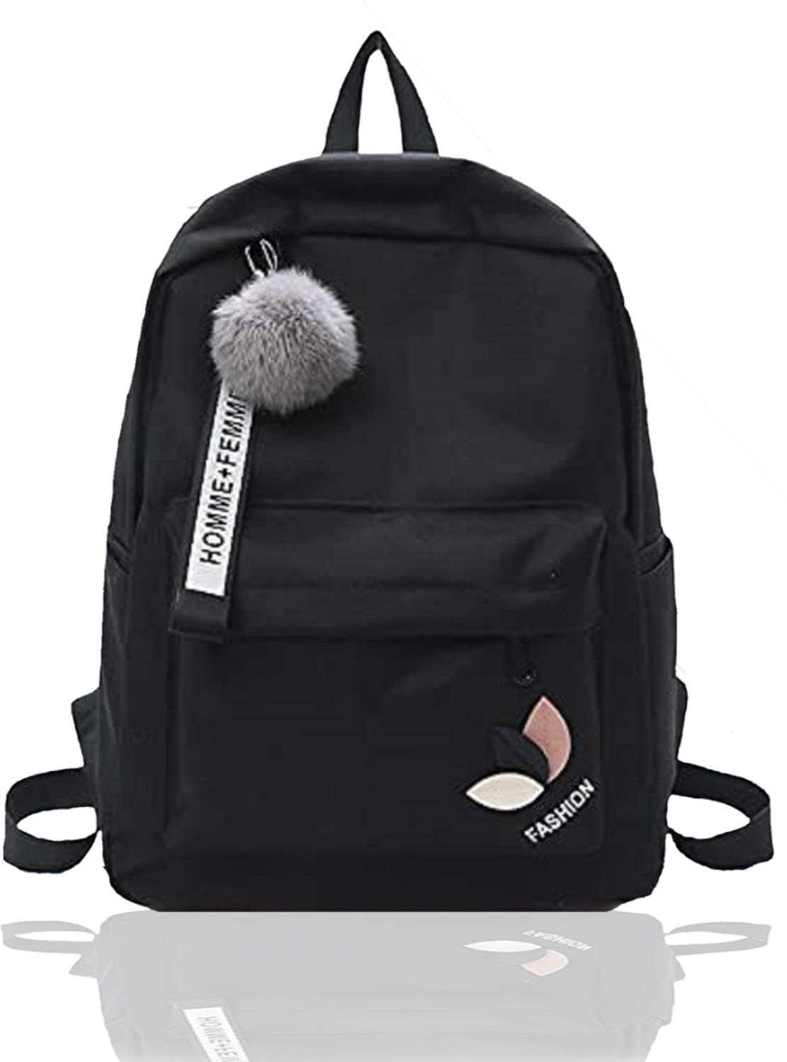 Image of khatushyam collection Medium 30 L Laptop Backpack SMILE-PRINT-1PC 10 10 11 (Pink)