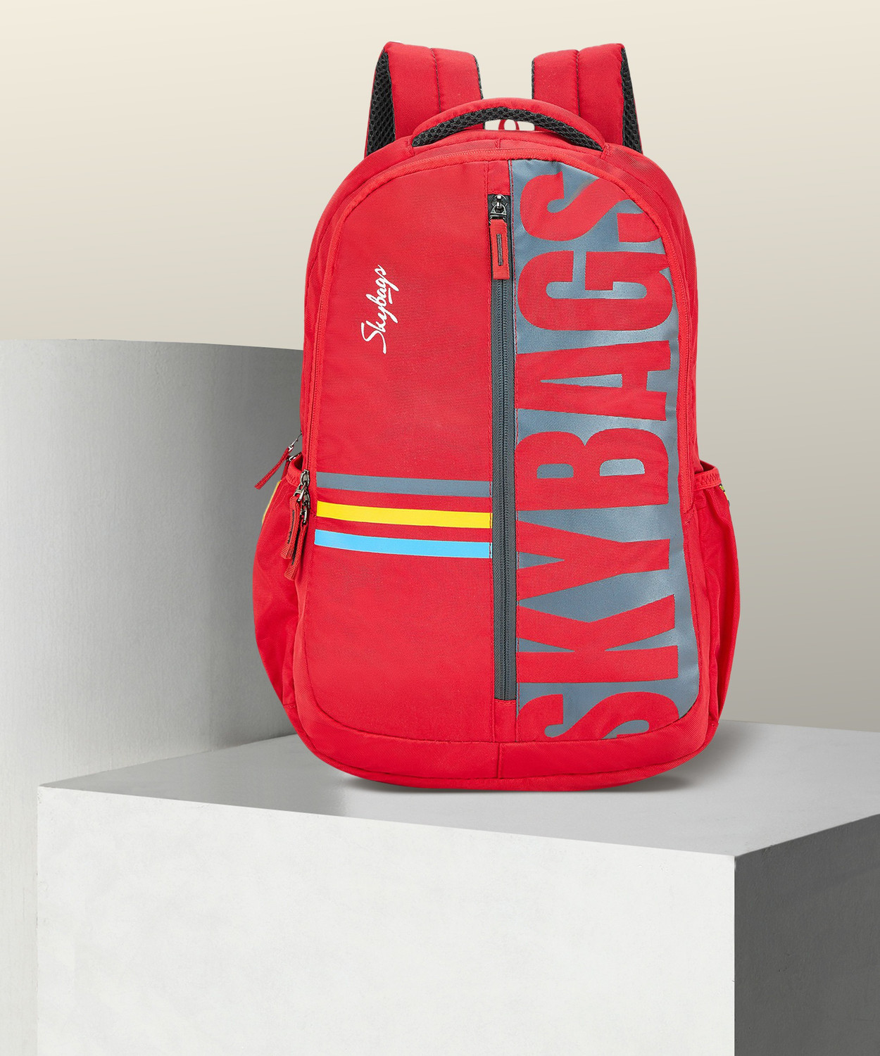 Skybags red and black backpack 2025