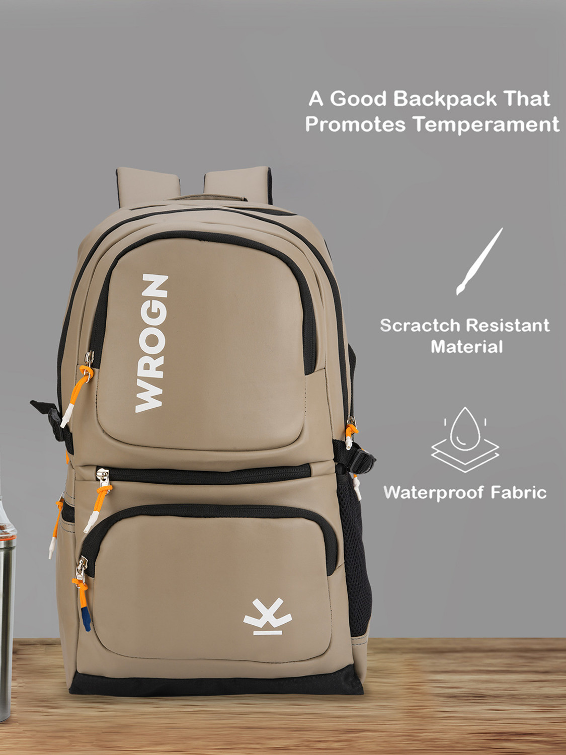Image of WROGN Unisex Bag with rain cover Office /School /College /BusinessC-36L 36 L Laptop Backpack