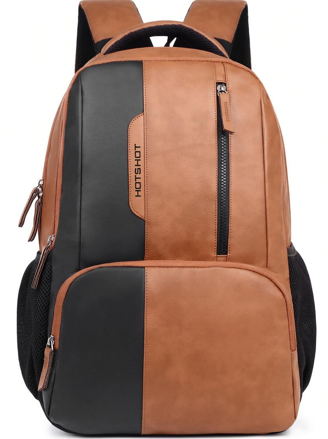 HOT SHOT HOTSHOT BAGS VINTAGE 32L FAUX LEATHER ANTI THEFT LAPTOP|OFFICE|COLLEGE BACKPACK 32 L Laptop Backpack