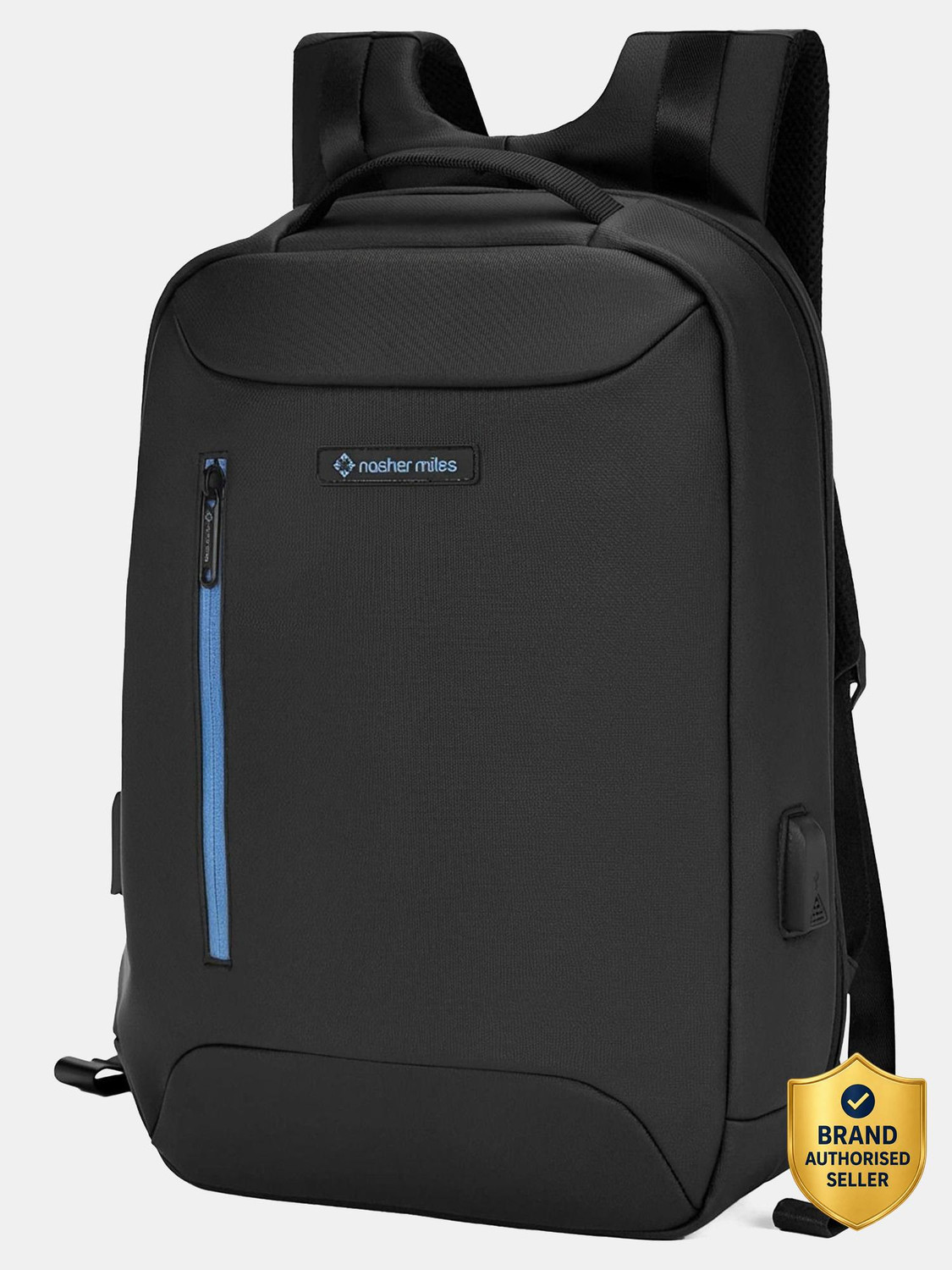 NASHER MILES Staten Laptop Backpack for Men & Women|Ideal For Office |22L,Black 22 L Laptop Backpack
