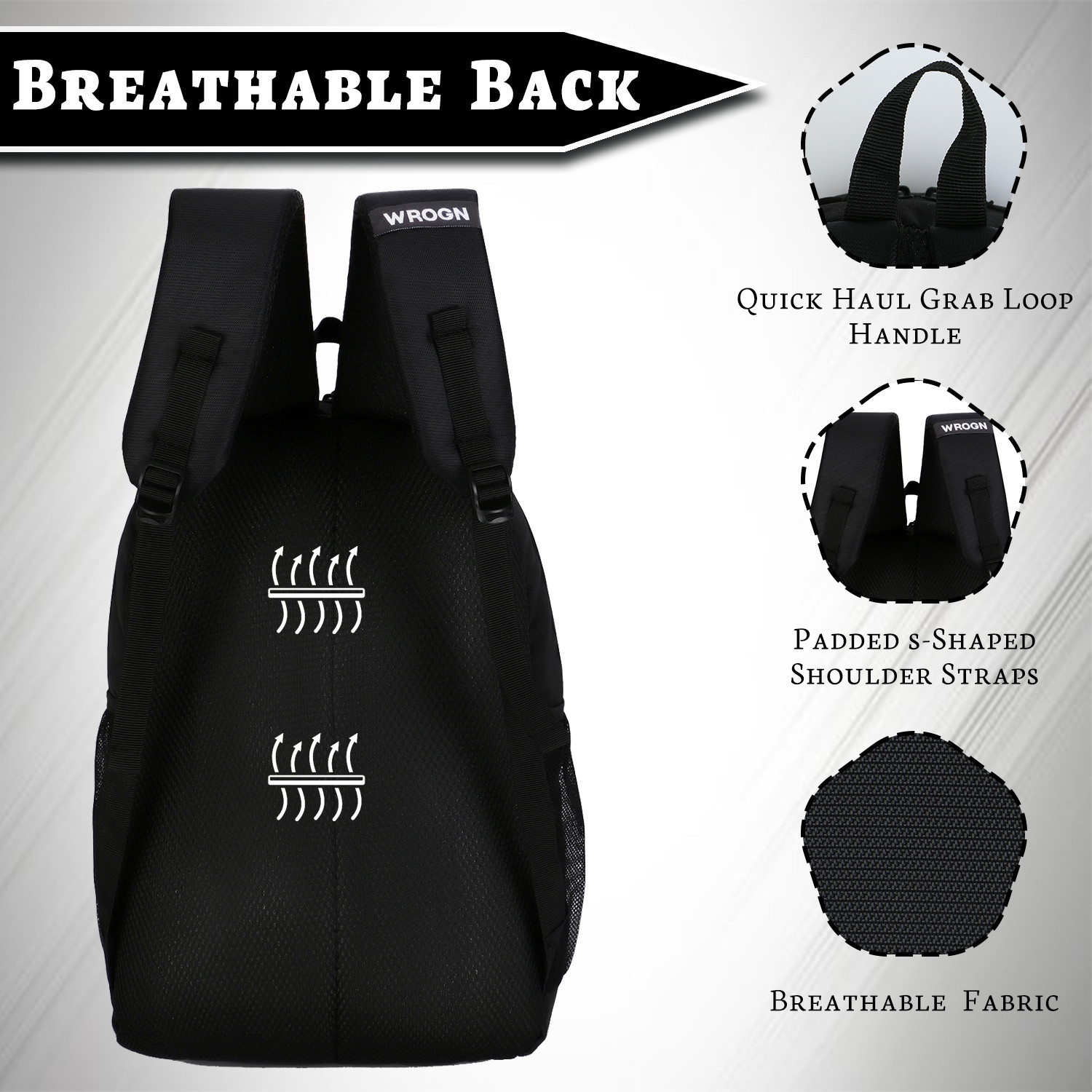 Image of WROGN Backpack For College School Travel Office Backpack For Men & Women 25 L Laptop Backpack