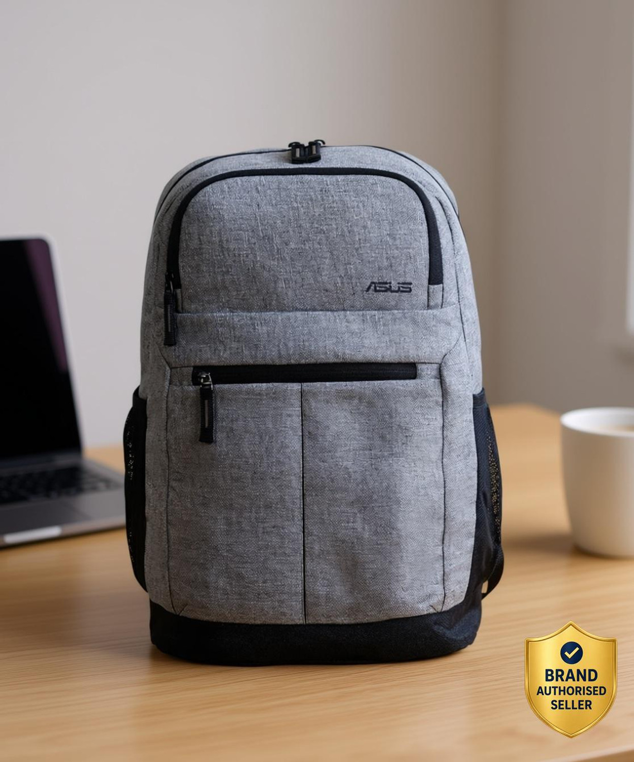 Image of ASUS Small 19 L Laptop Backpack AP1601,Stylish Unisex Backpack Casual Laptop Bag-Office Bag-School Bag (Grey)