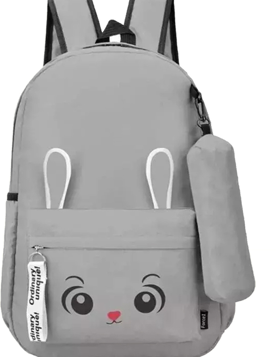 Image of khatushyam collection Medium 30 L Laptop Backpack SMILE-PRINT-1PC 10 10 11 (Pink)