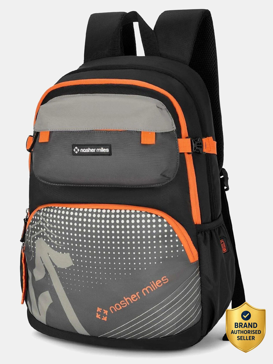 NASHER MILES Engineering | 3 Compartments | Rain Cover | Casual | Coll