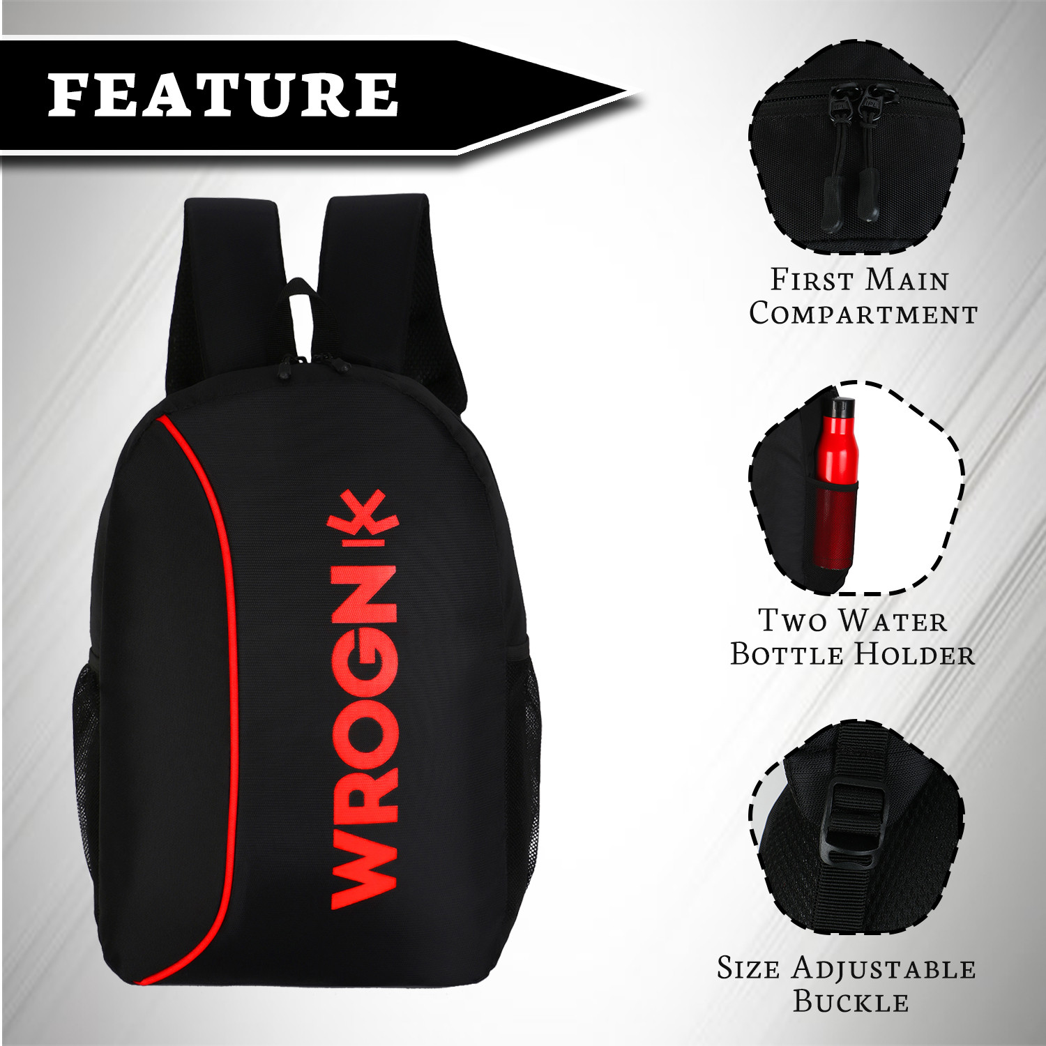 Image of WROGN Backpack For College School Travel Office Backpack For Men & Women 25 L Laptop Backpack