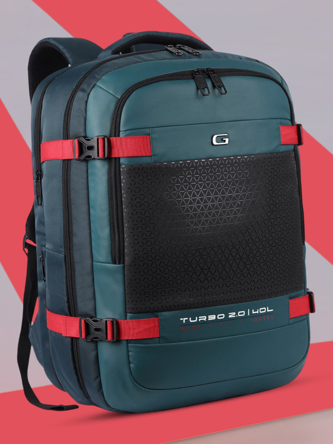 Gear Turbo 45 40L Laptop Backpack – Water‑Resistant, ₹1099
