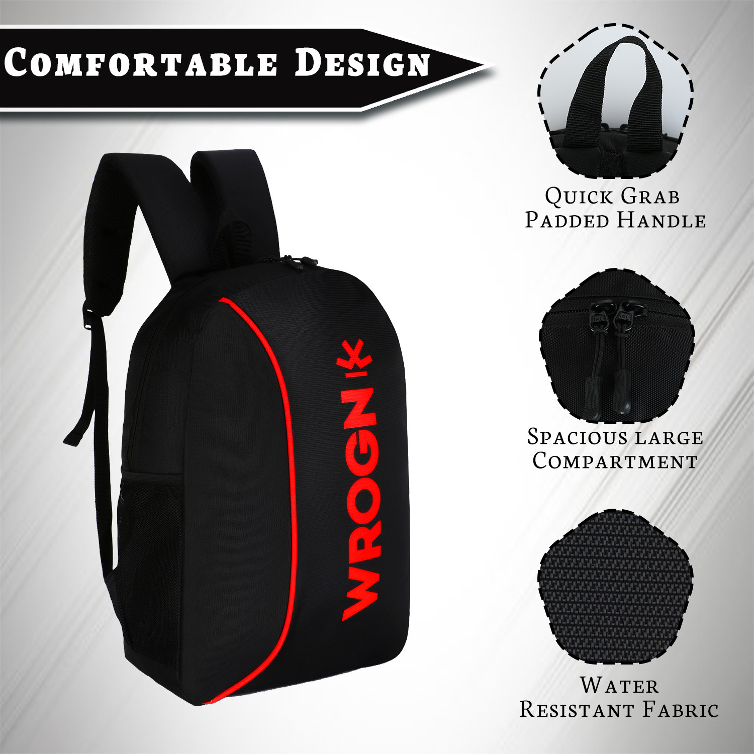 Image of WROGN Backpack For College School Travel Office Backpack For Men & Women 25 L Laptop Backpack