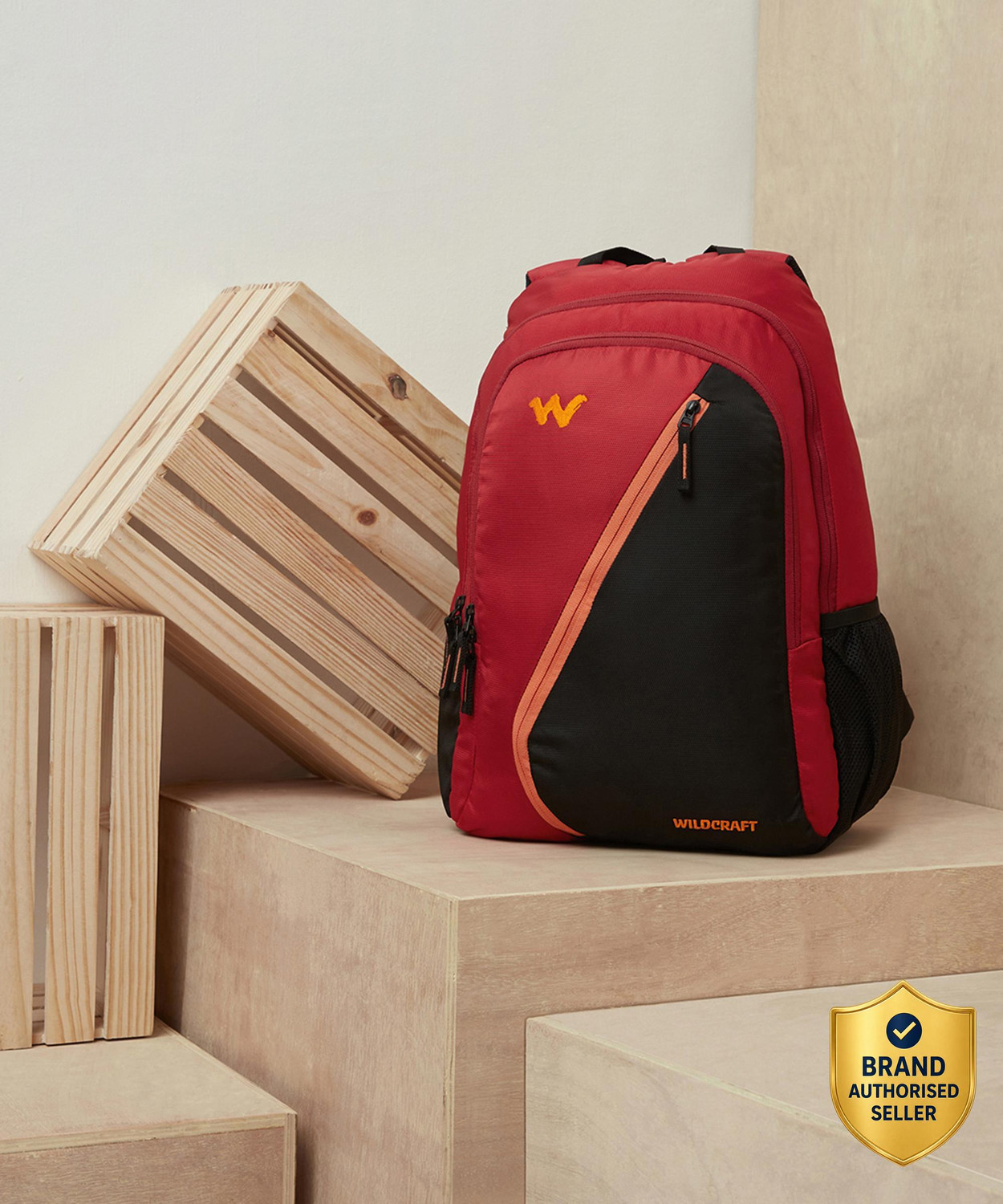 Medium 30 L Backpack Zorb  (Red, Black)