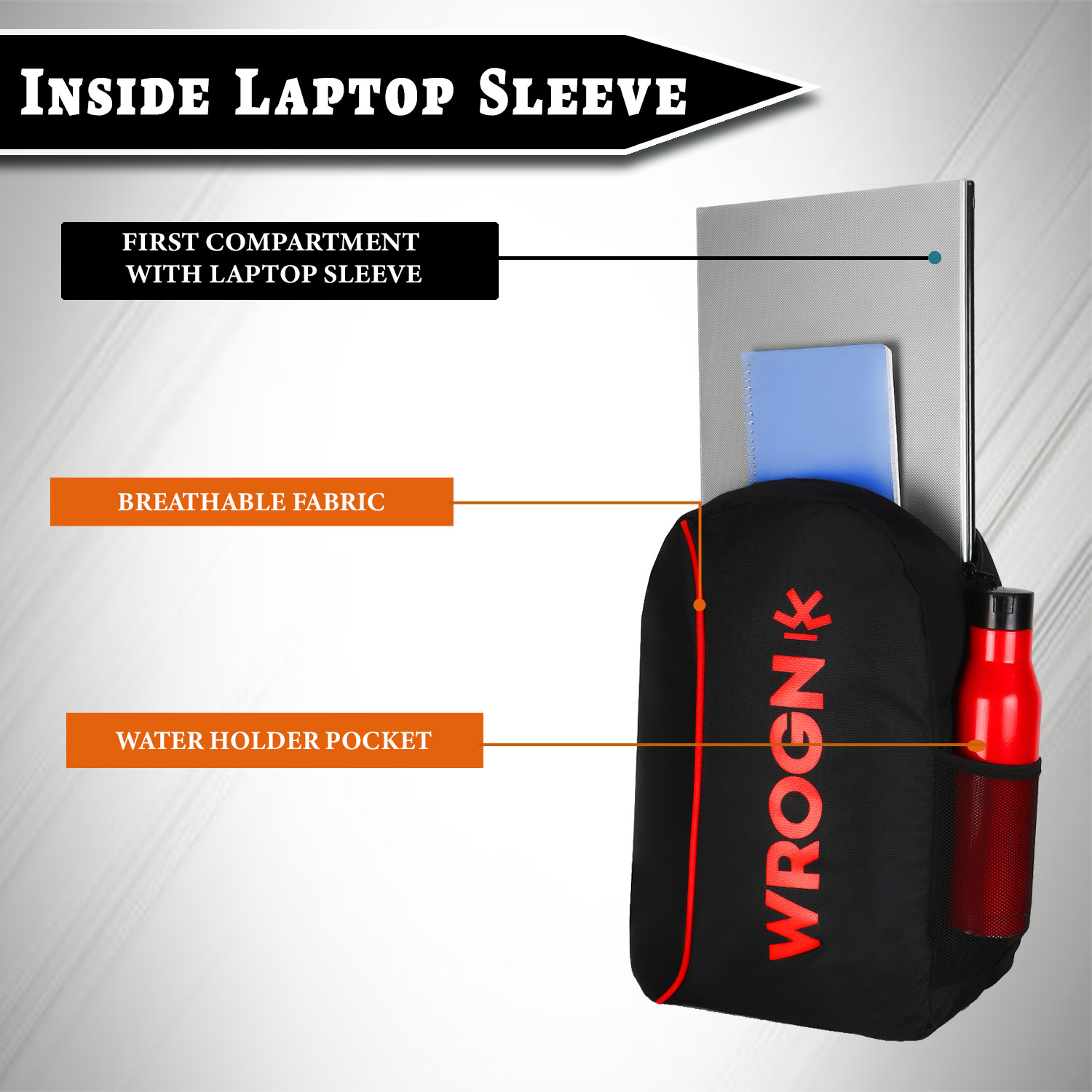 Image of WROGN Backpack For College School Travel Office Backpack For Men & Women 25 L Laptop Backpack