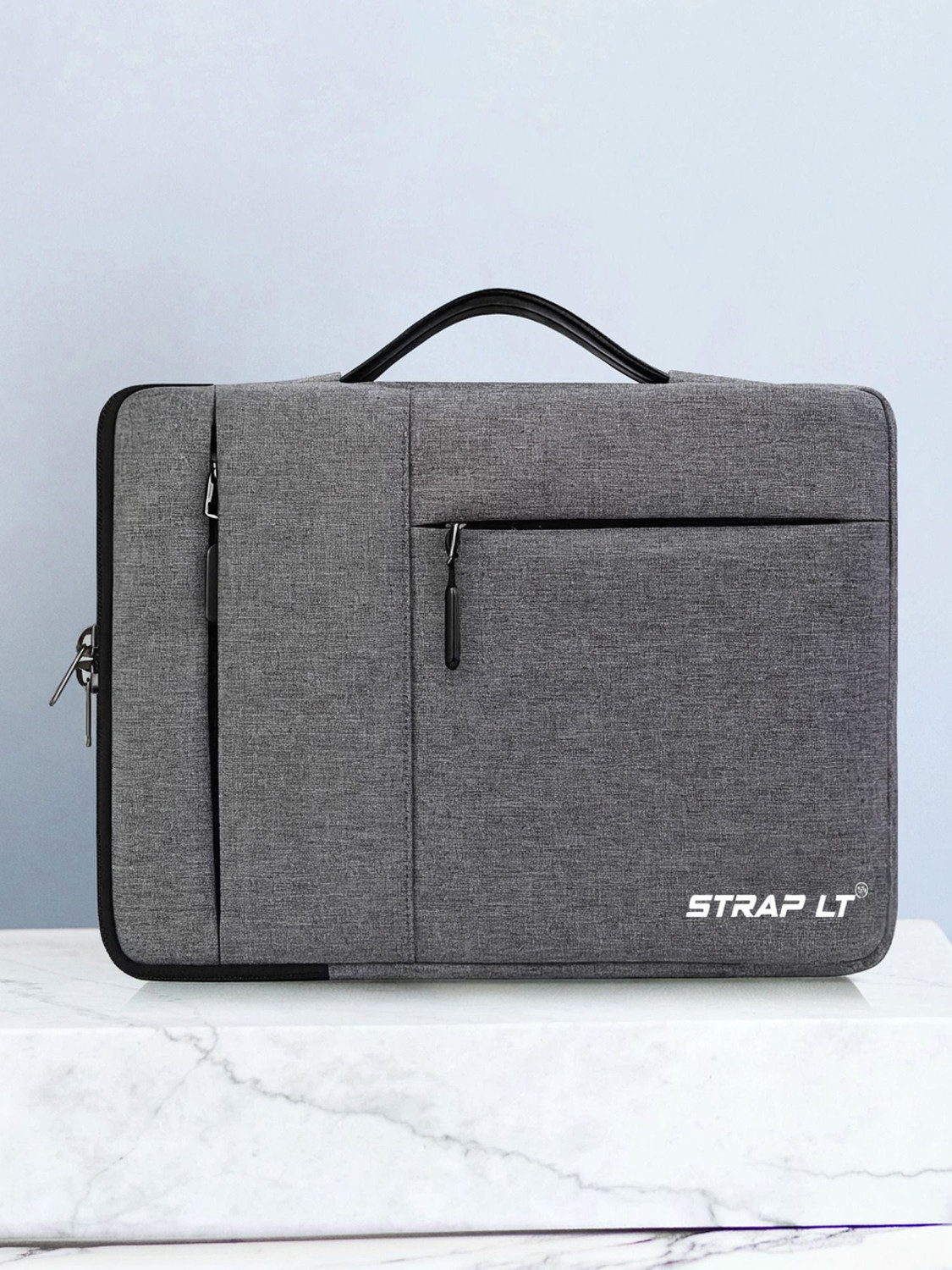 Straplt 13.5-14 Inch Laptop Sleeve Bag Case Briefcase for Notebook Computer Ultrabook MacBook Air/Pro Waterproof Protective Tables Case Laptop Sleeve Case Portable Handle Laptop Bag,Dark Gray Waterproof Laptop Sleeve/Cover  (Grey, 14)