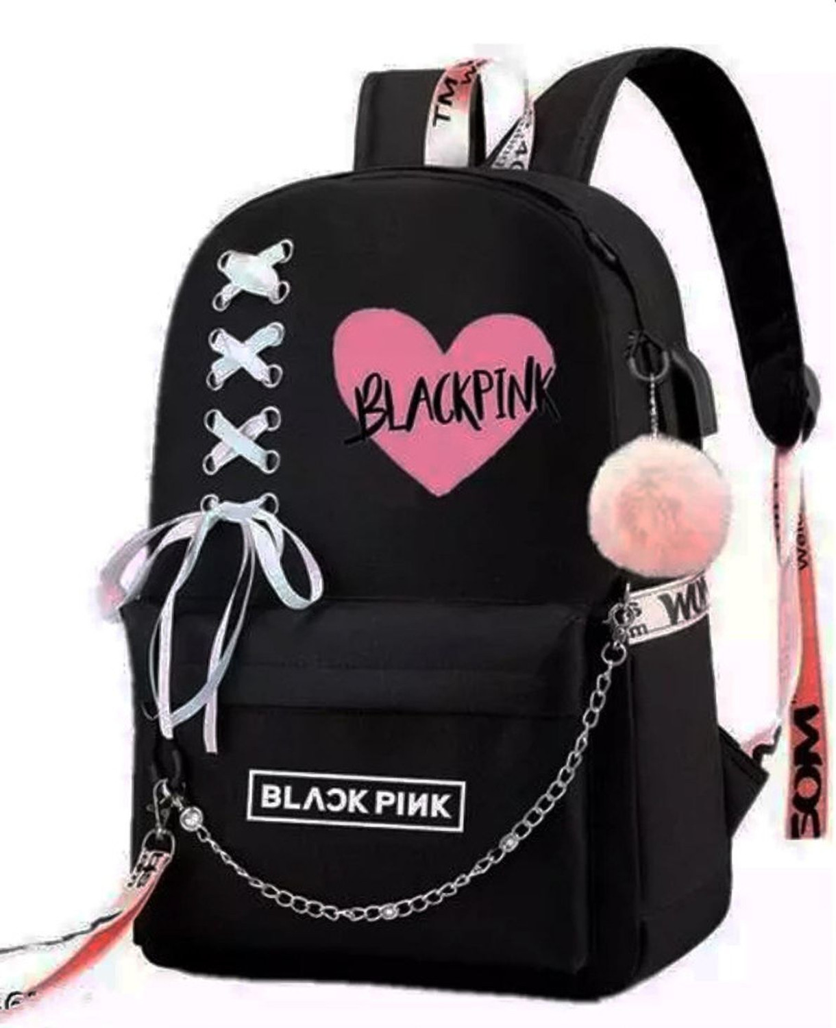 Image of khatushyam collection Medium 30 L Laptop Backpack SMILE-PRINT-1PC 10 10 11 (Pink)
