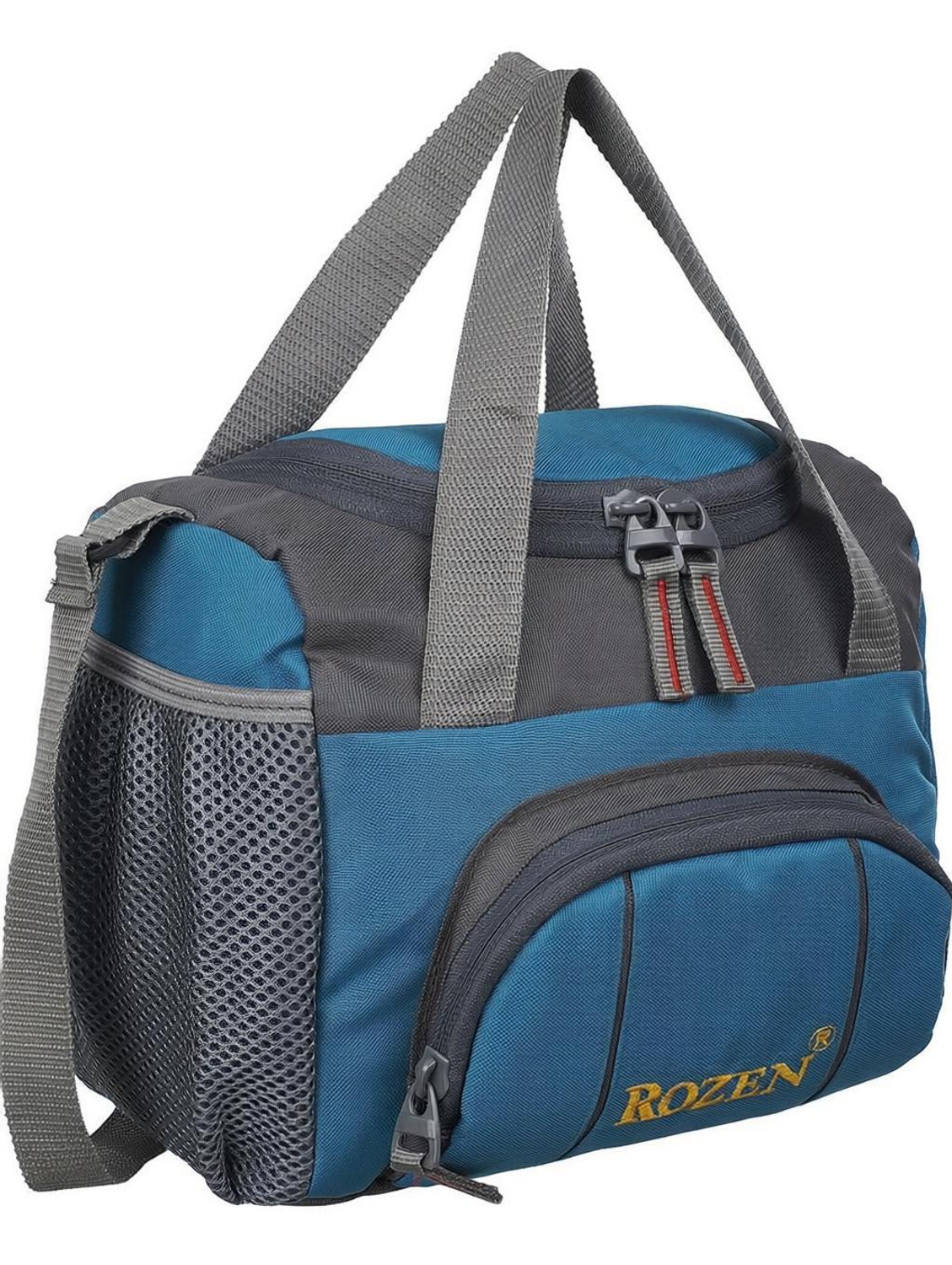 Rozen Lunch Tiffin Bag Firozi 301 for School Office Picnic Waterproof Lunch Bag
