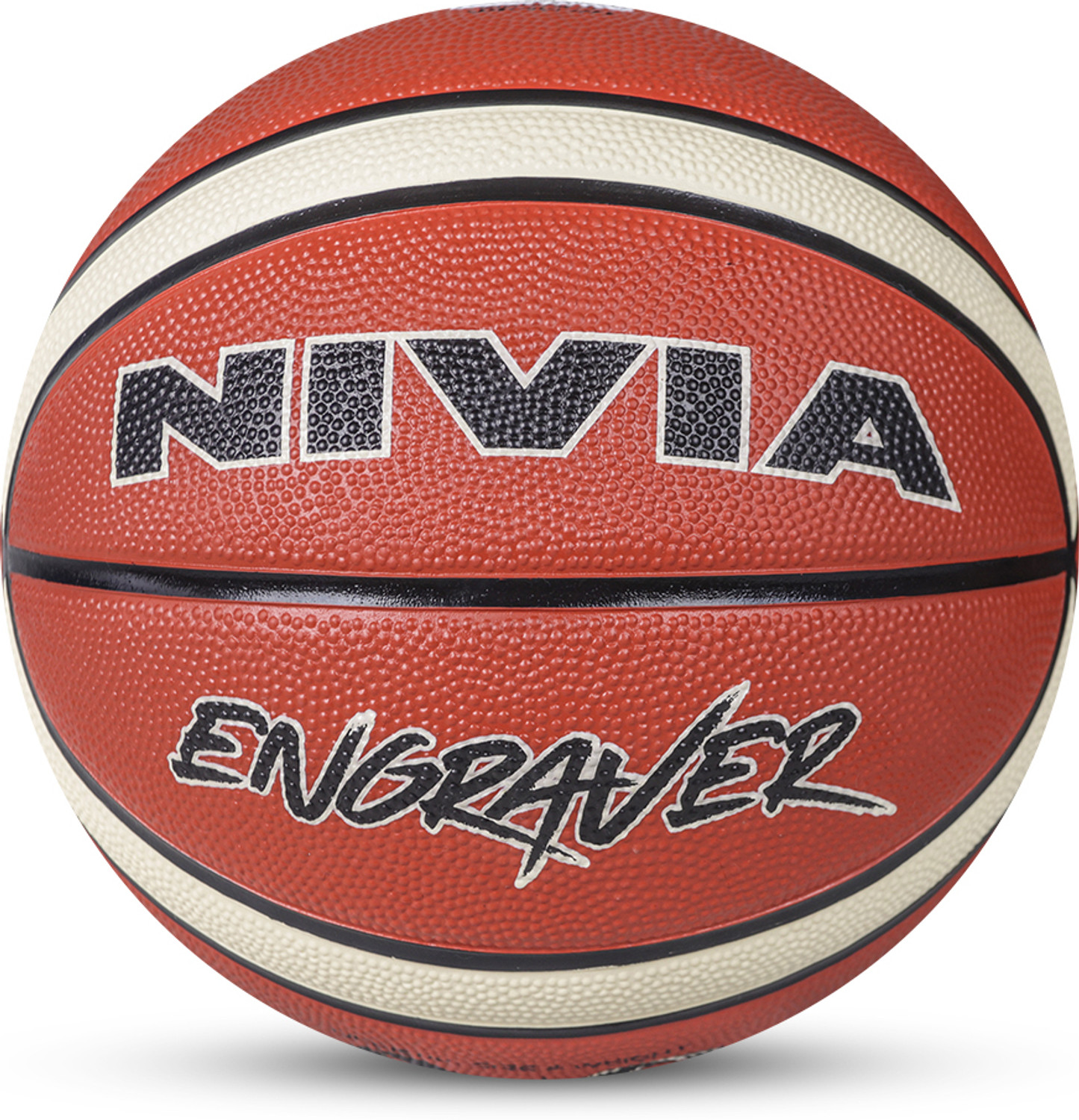 NIVIA Engraver Basketball - Size: 6  (Pack of 1, Brown)