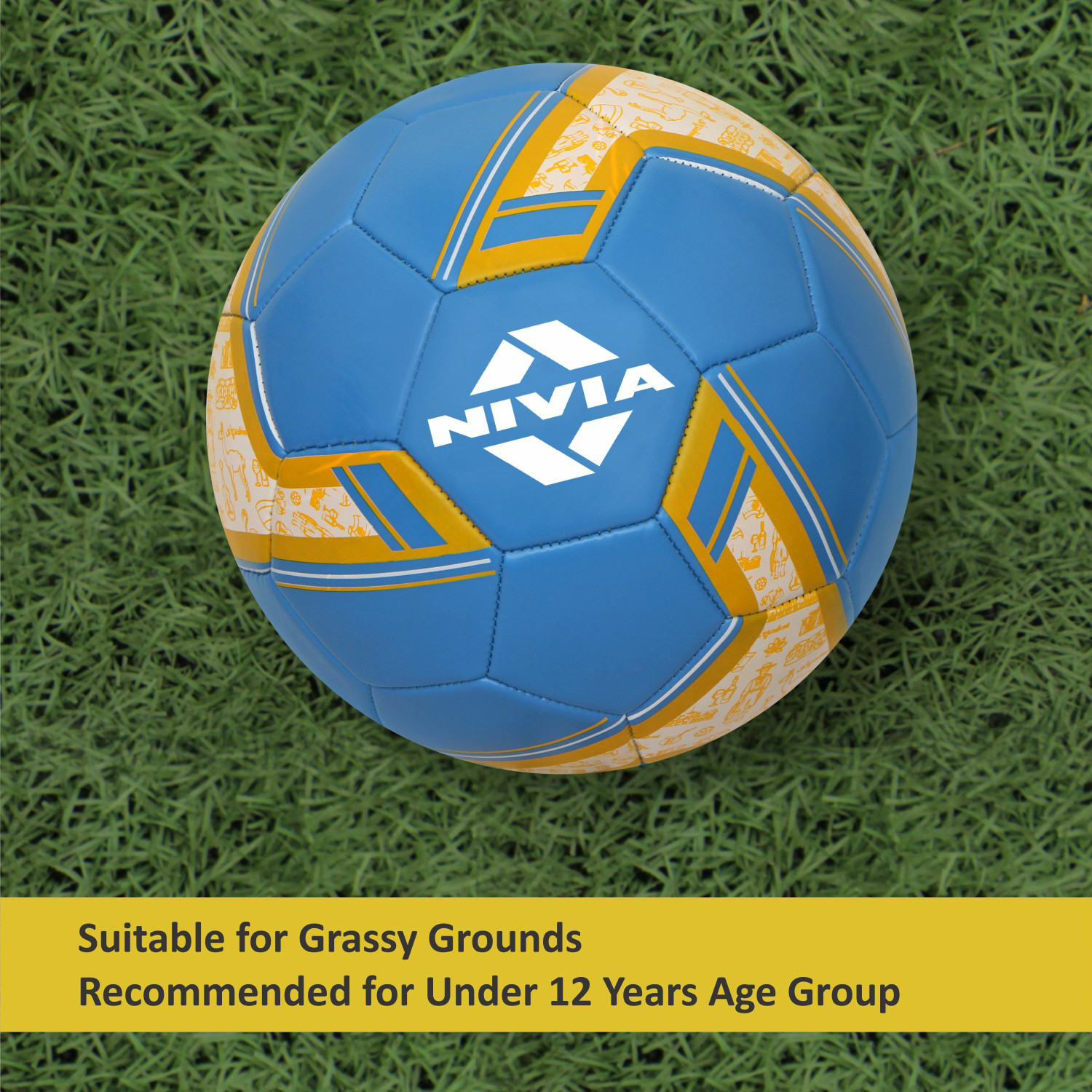 Image of NIVIA SPINNER MACHINE STITCHED FOOTBALL (ARGENTINA ) Football - Size: 5