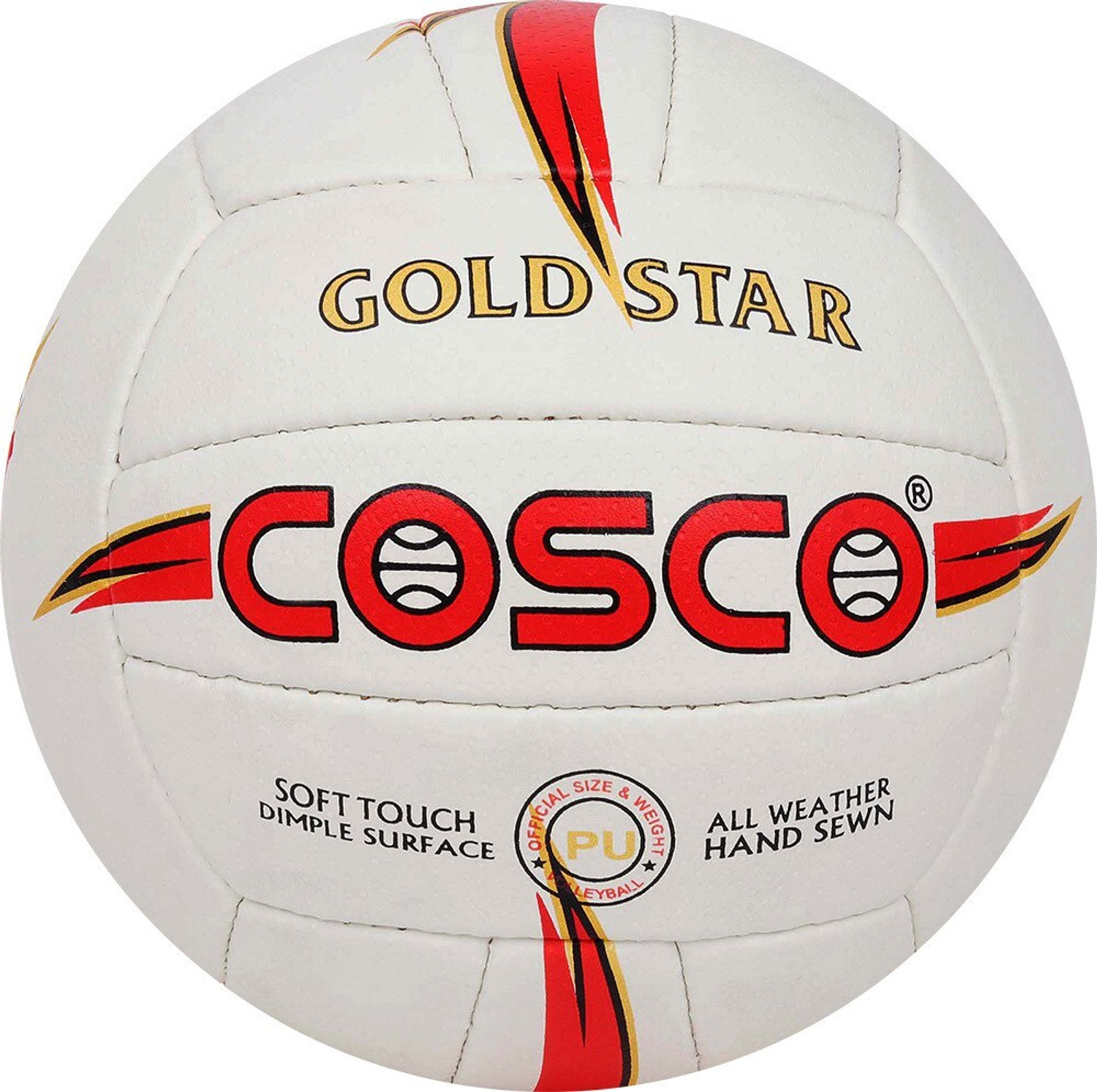 COSCO GOLD STAR Volleyball - Size: 4  (Pack of 1, Multicolor)