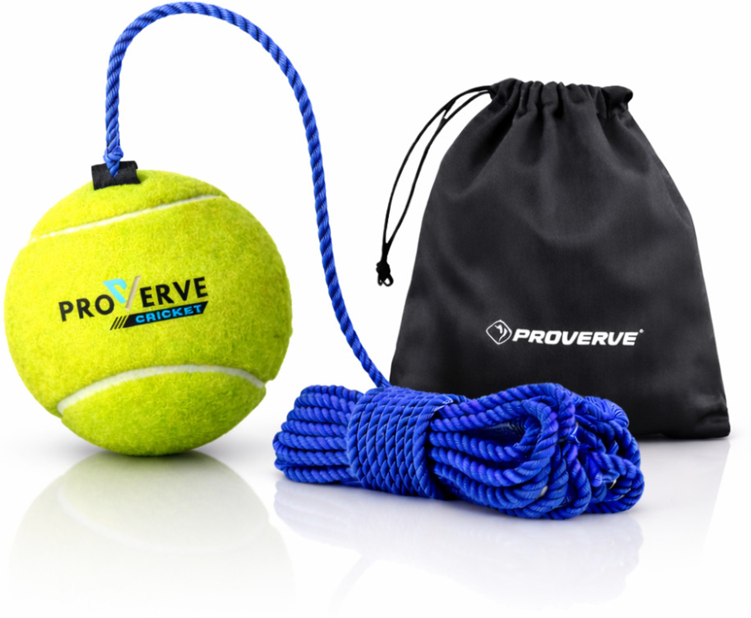 proverve Cricket Tennis Hanging Practice ball Heavy for Indoor/Outdoor Knocking Cricket Training Ball