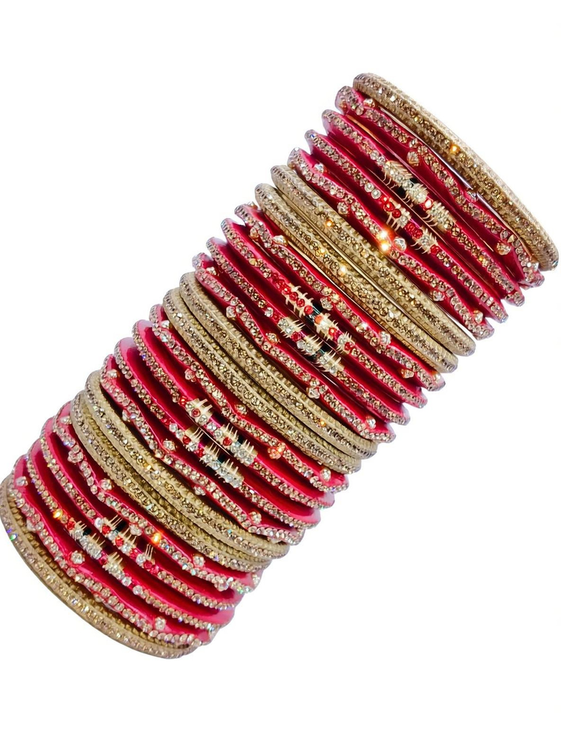 Image of Mayhmcollection Lac Bangle Set (Pack of 24)