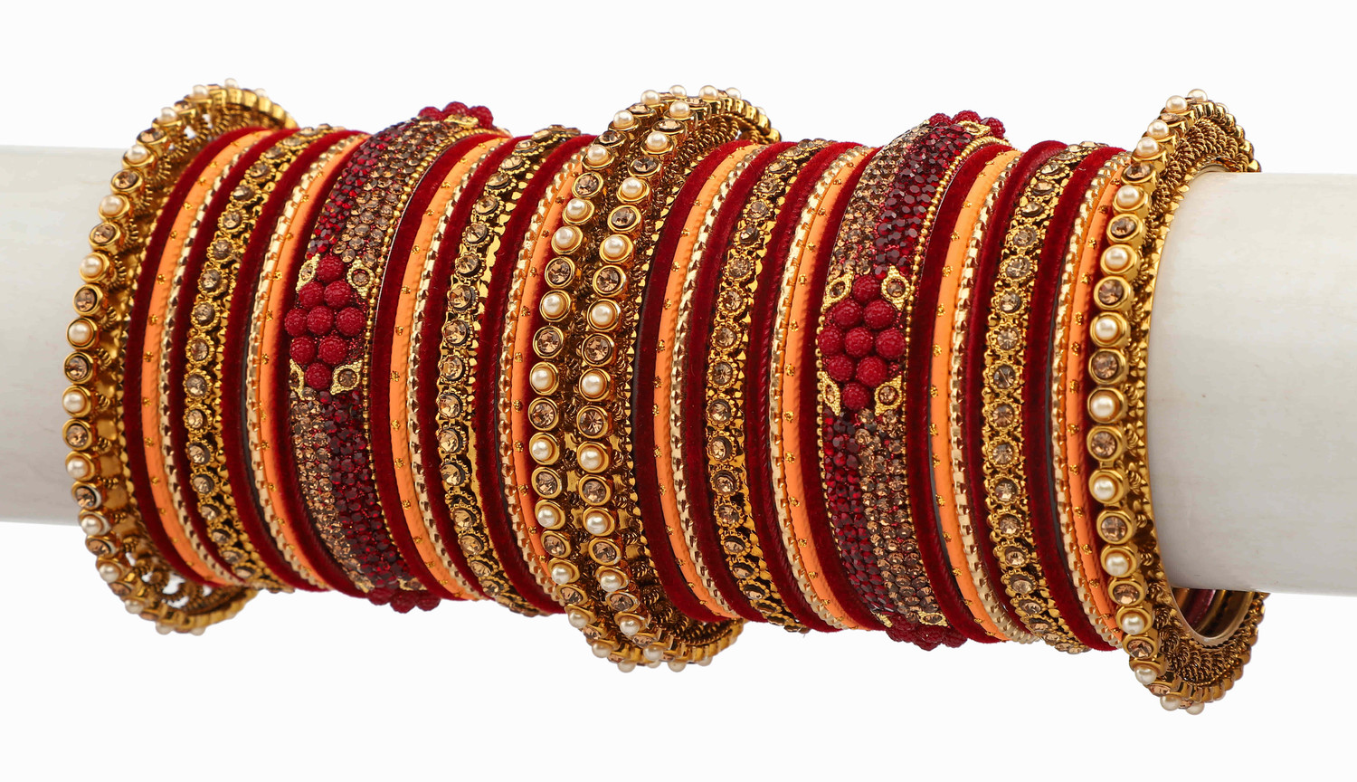 Image of Mayhmcollection Lac Bangle Set (Pack of 24)