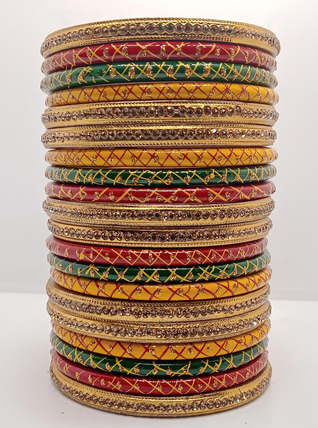 Image of Mayhmcollection Lac Bangle Set (Pack of 24)