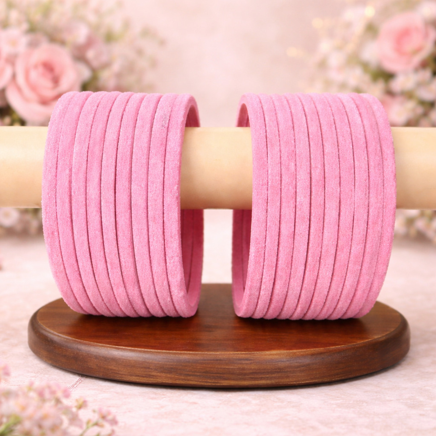 Sawariya Seth Glass Beads, Rhinestone Bangle Set