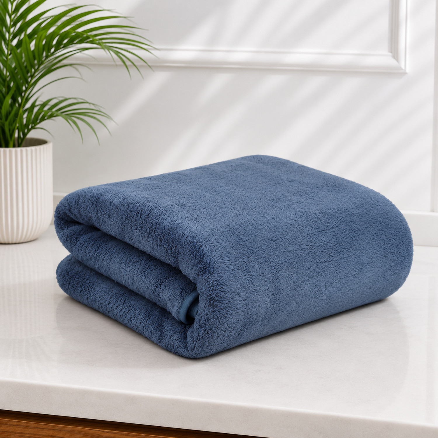 Image of Flipkart SmartBuy Cotton 300 GSM Bath Gamcha Set (Pack of 2)